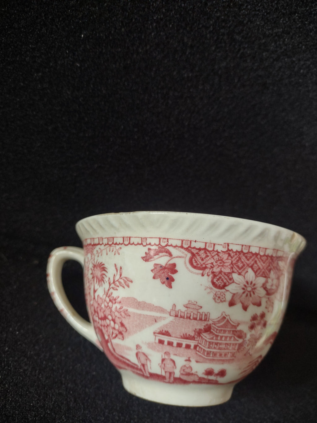 Vintage Wood Sons Teacup Saucer Seaforth Pink IMPERFECT (Lot 5679)