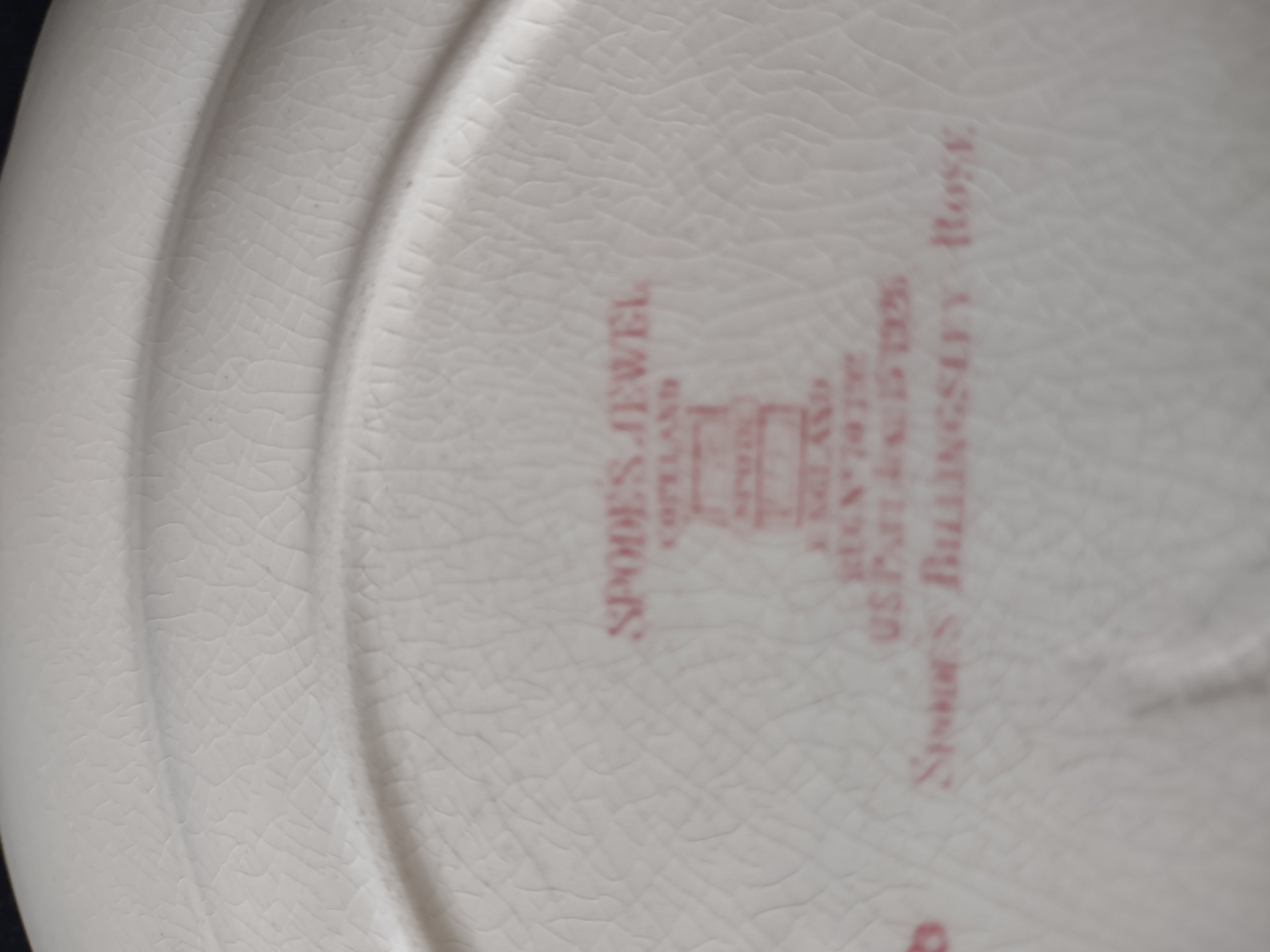 Vintage Spode Countryside Jewel Billingsley Rose Dinner Plate Ironstone (lot5784
