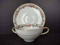 Ahrenfeldt Reizenstein Limoges Rose Gold Trim Bouillon Cup & Saucer (lot 710)