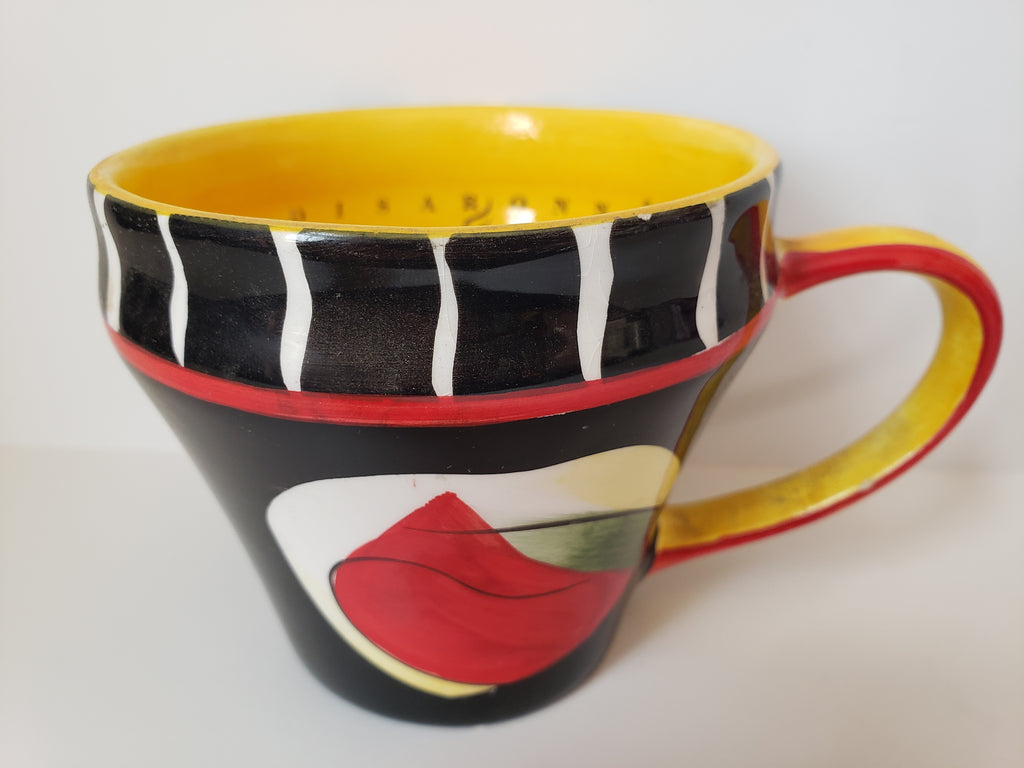 Vintage Disaronno Originale Ceramic Collectible Cup Mug Red Black (lot 2157)