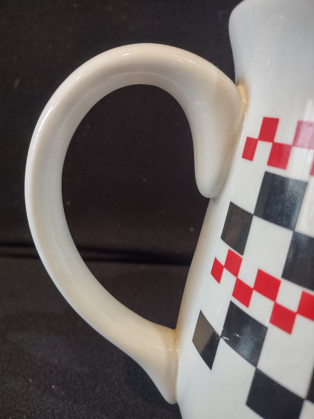 Vintage 1996 Coca Cola Pitcher Red Black Checkered (Lot 5421)