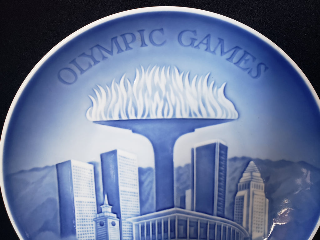 B & G Copenhagen Porcelain Wall Plate Olympic Games Los Angeles 1984 (lot 2194)