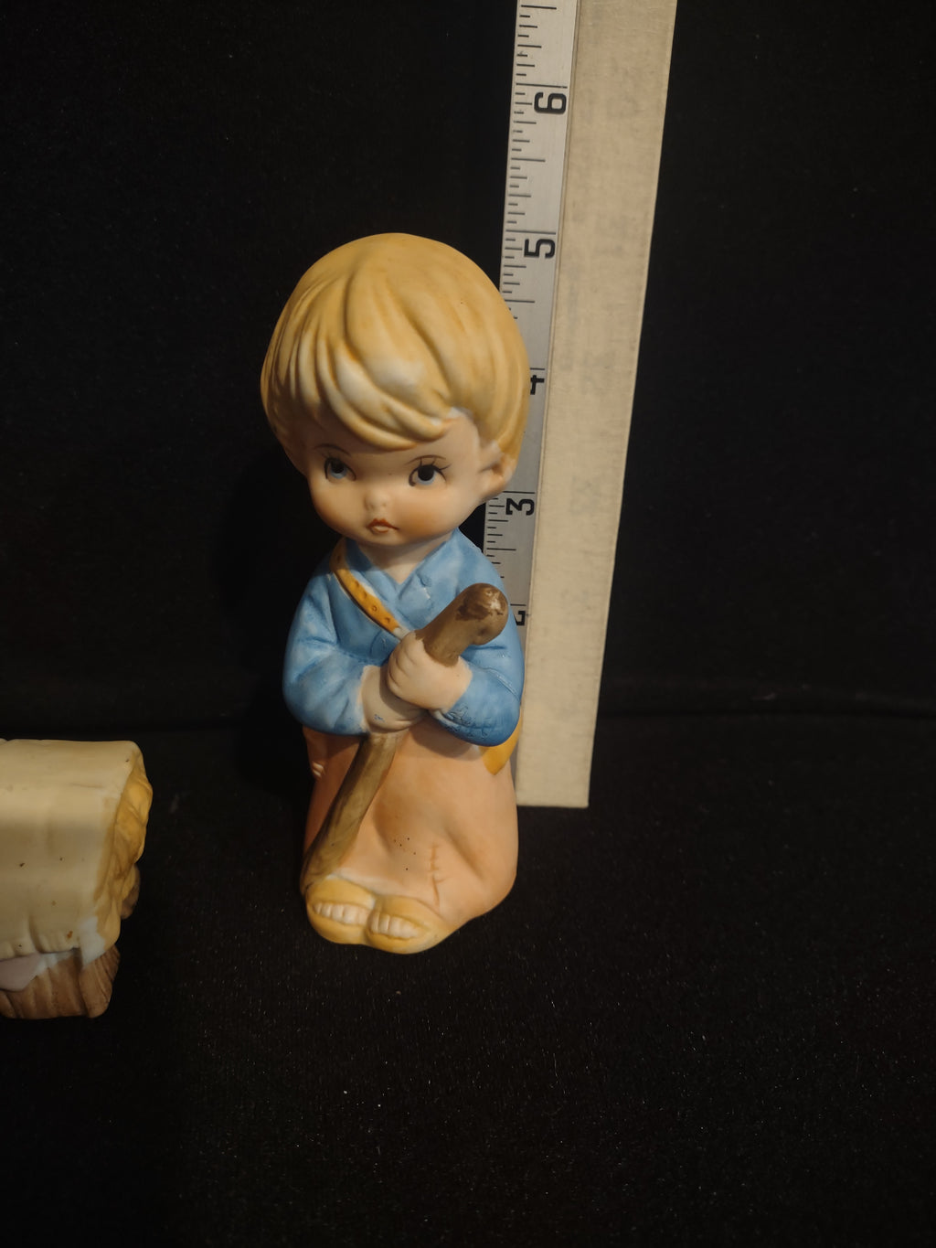 Homco Home Interiors Childrens Nativity Set Mary Joseph Baby (lot 2431c)