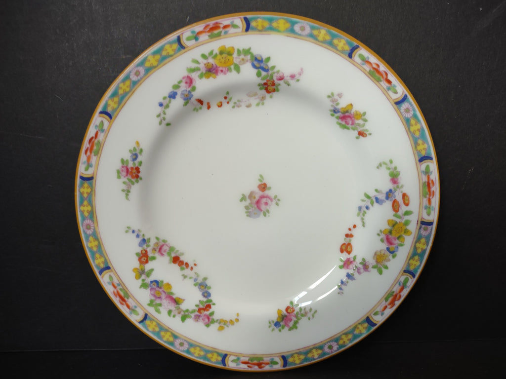 Vintage Minton Rose Yellow Trim Brad Butter Plate x 6 Bone China (lot 5484)