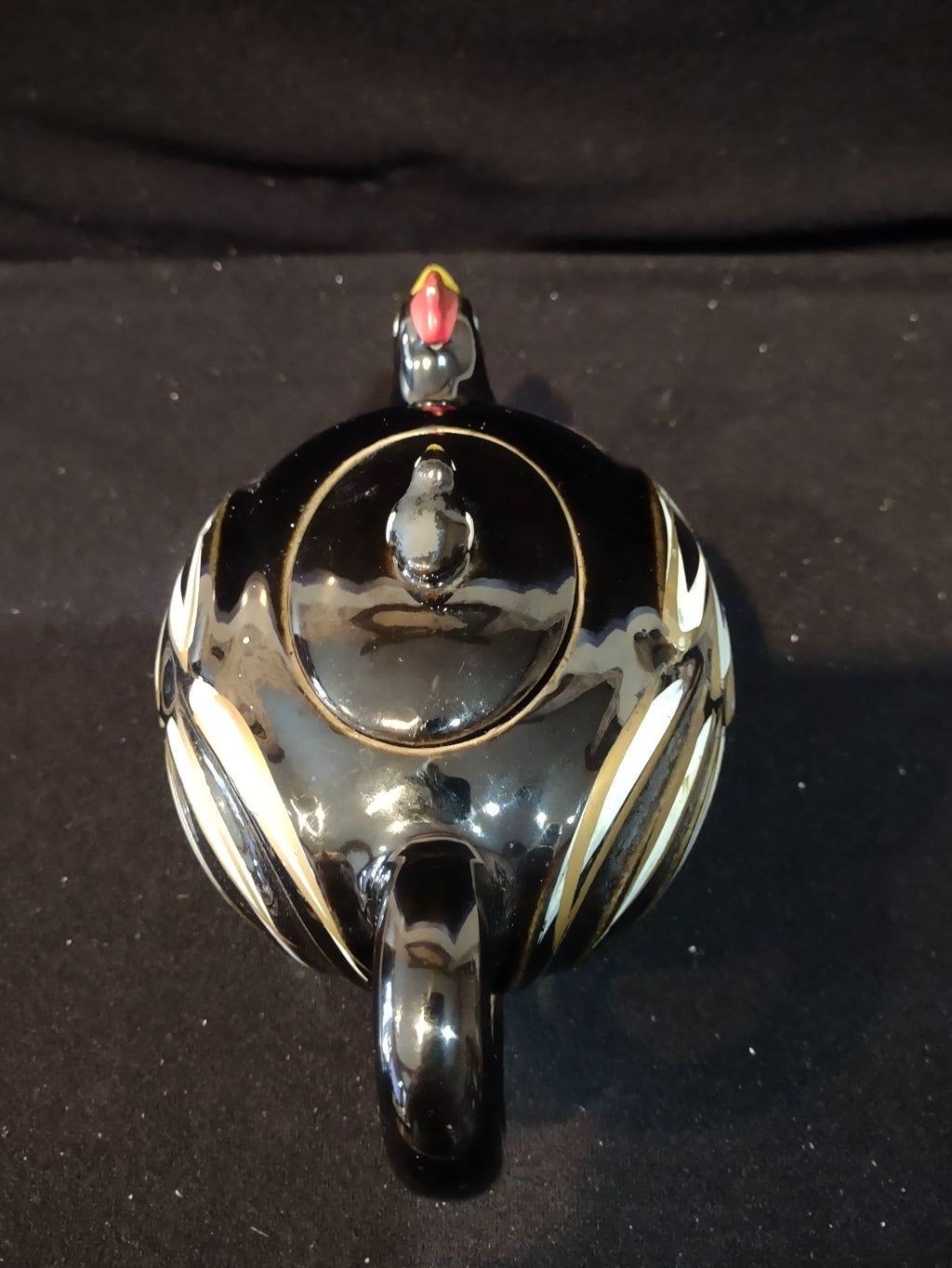 Vintage Stacking Chicken Teapot Creamer Sugar Bowl Set 1950s (Lot 3989)