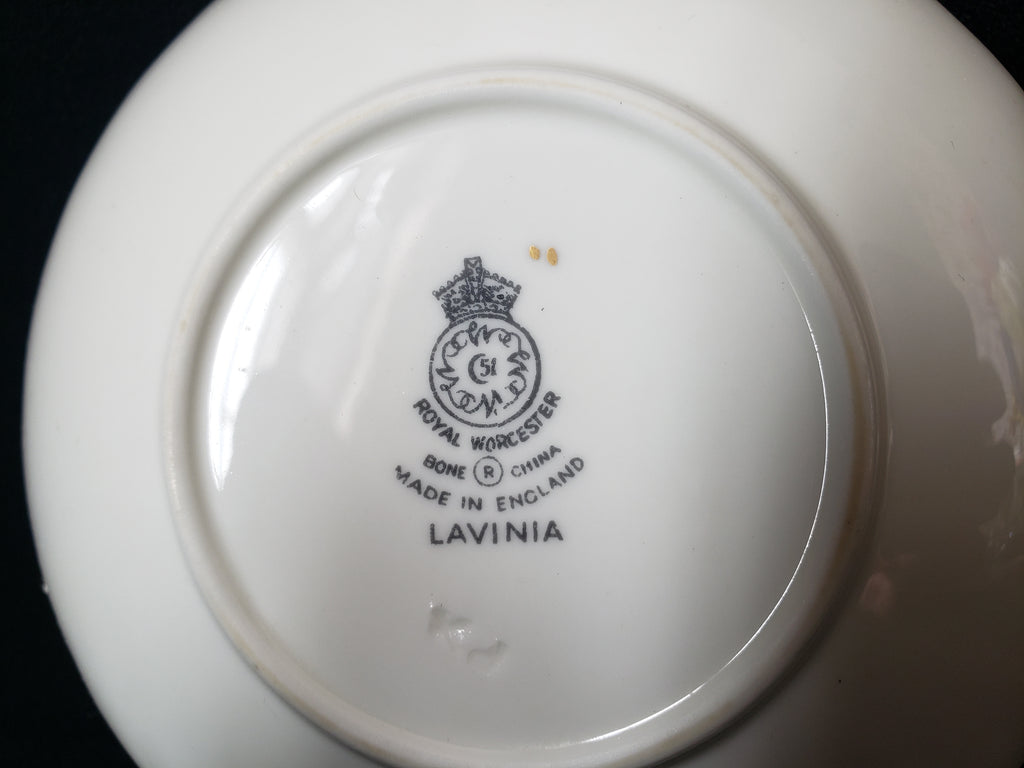 Vintage Royal Worcester Lavinia Saucer Berry Design 4-1/2" (lot 2064)