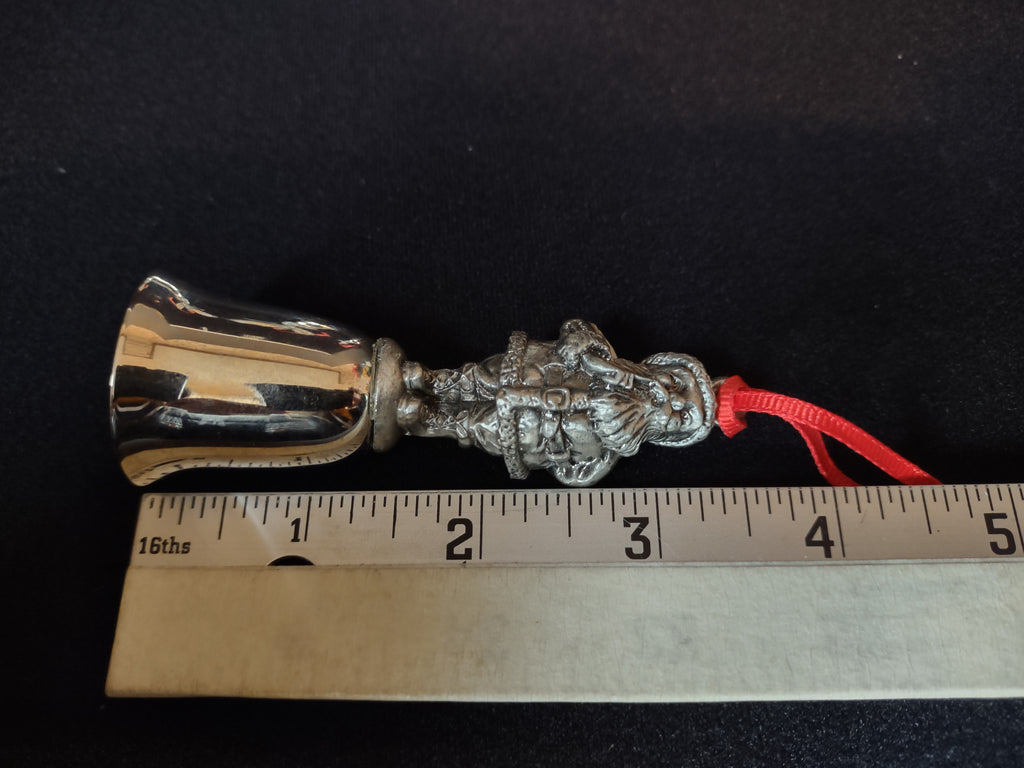 Set of 3 Angel Santa Christmas Tree Ornament Bell (lot 1685)