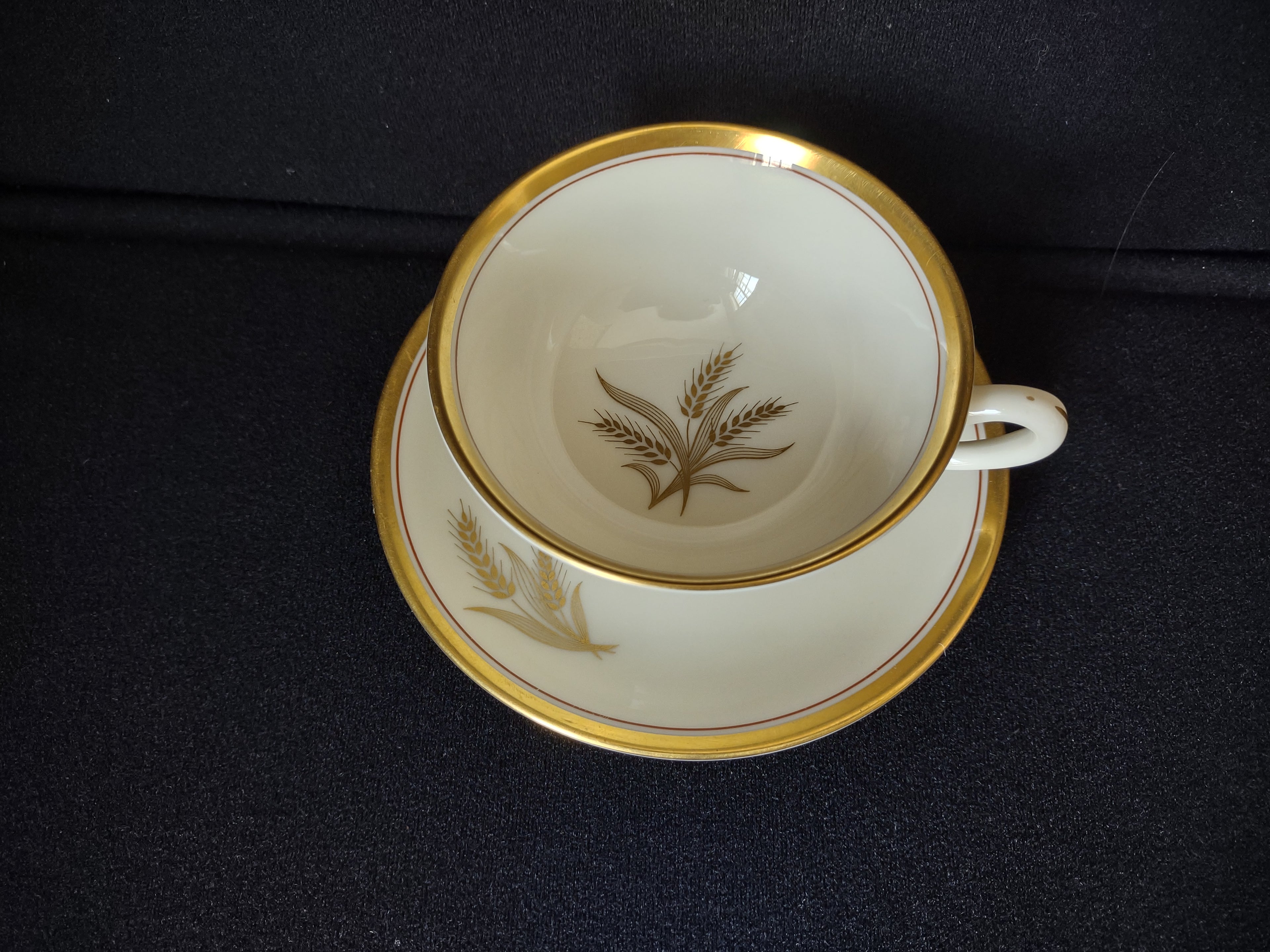 Vintage Lenox Westfield R-440 Tea Cup with Saucer (lot 1890)