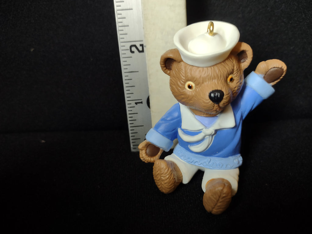 Vintage Hallmark Keepsake Ornament 1998 Grandson Teddy Bear (lot 1604)