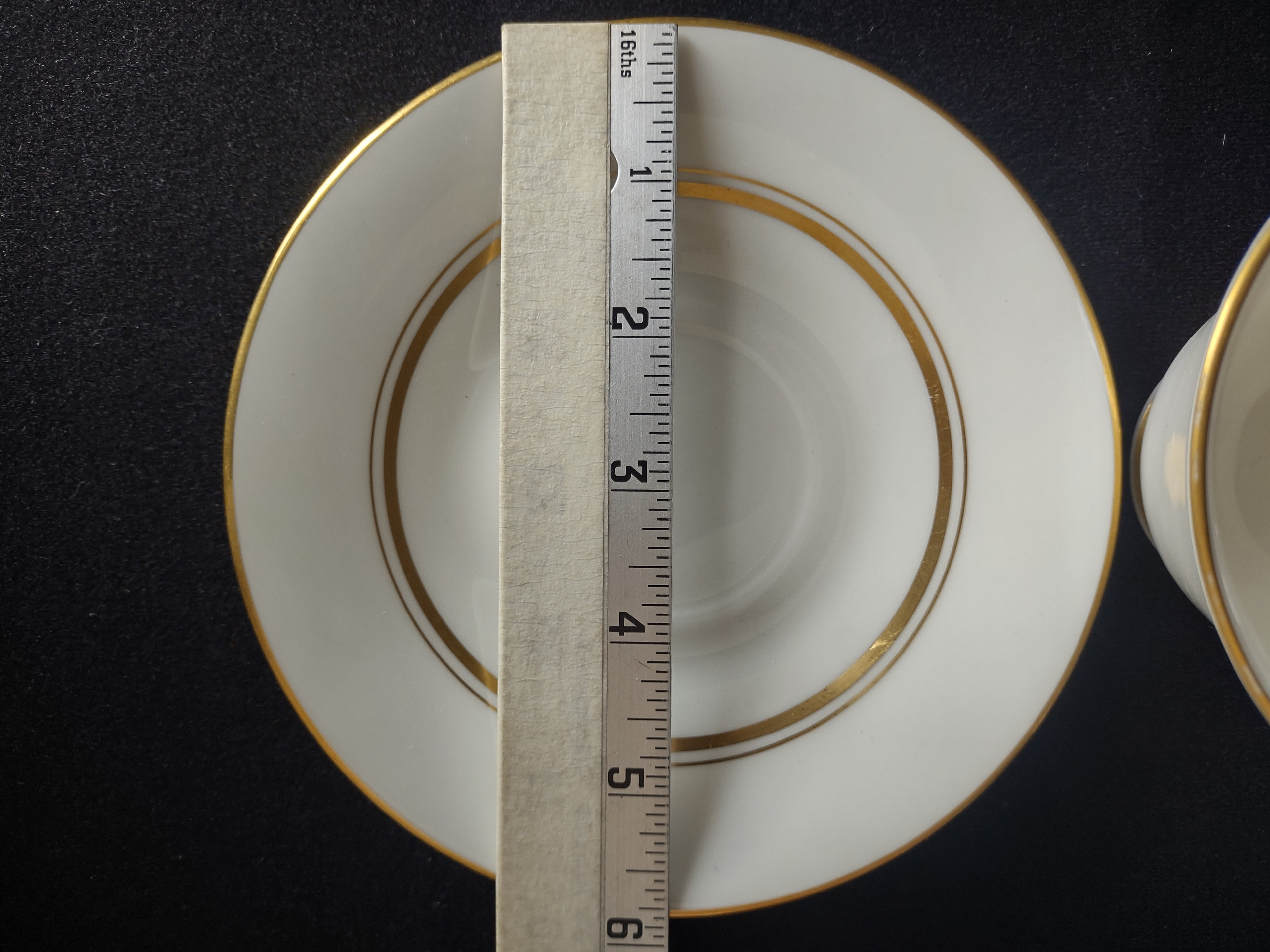 Vintage Lenox Oxford Andover Bone China Tea Cup with Saucer (lot 1878)