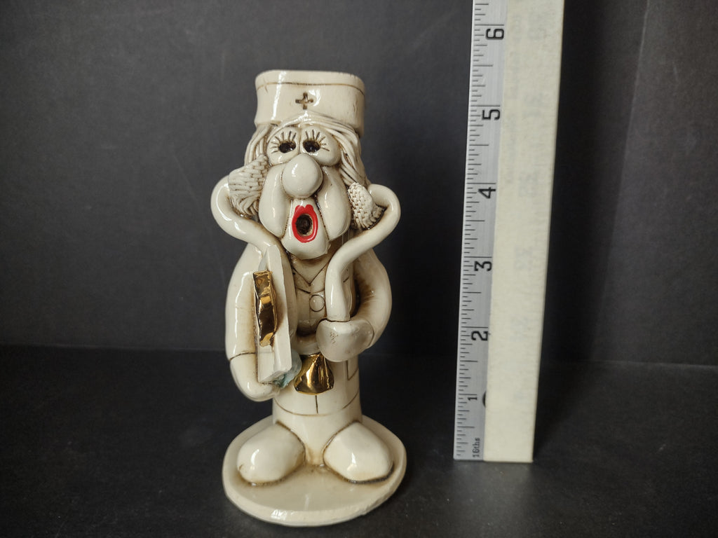 Vintage Ceramic Whistle Nurse Shape Figurine (lot 1776)