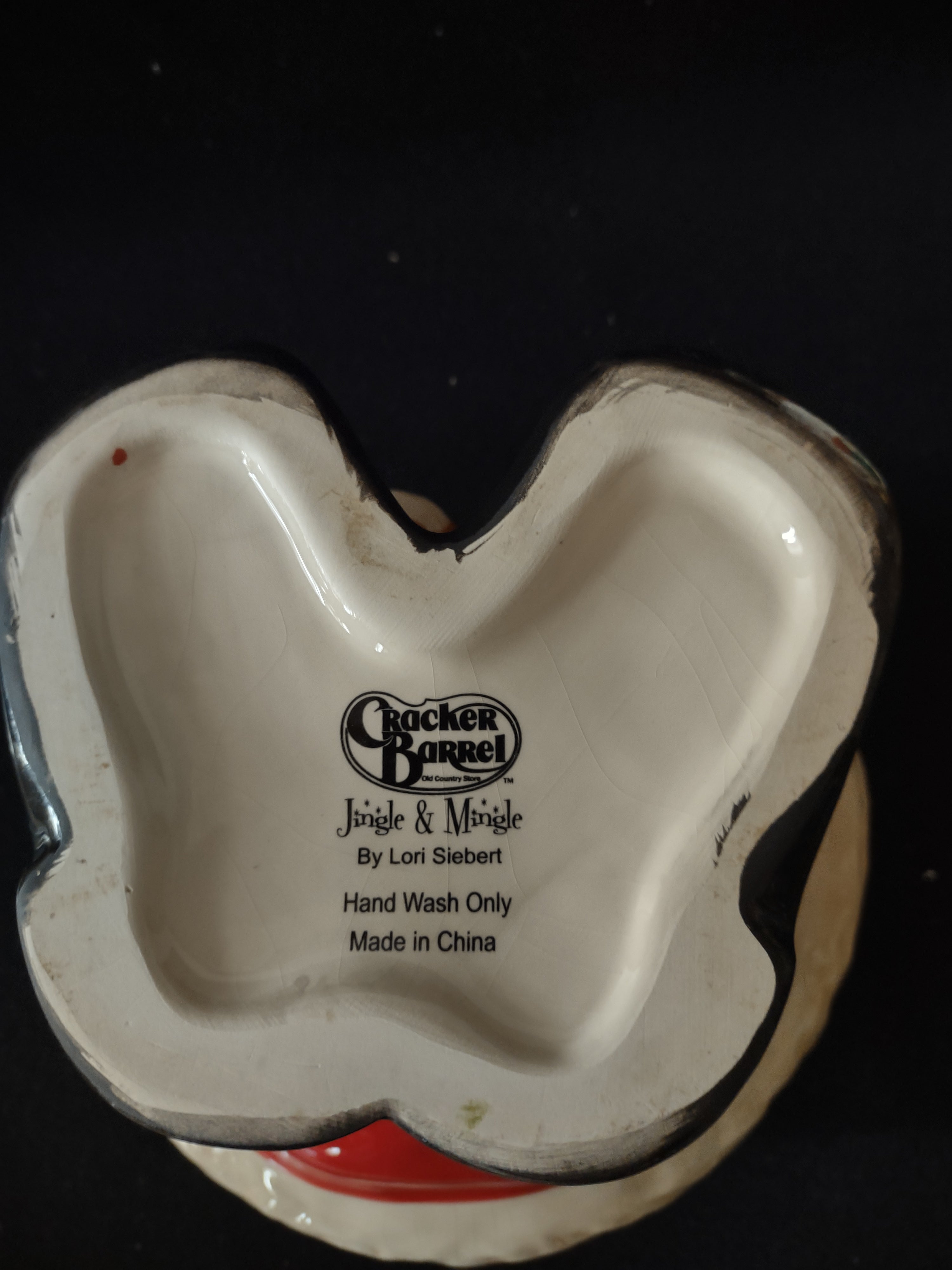 Vintage Cracker Barrel Ceramic Santa Claus Cookie Jar (Lot 3689)