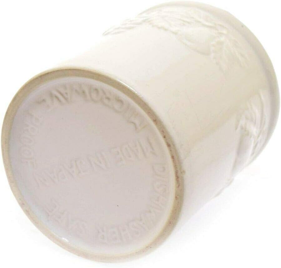Japan Crown Corning Sonora White Terracotta Embossed Fruit Grape Cherry Mug
