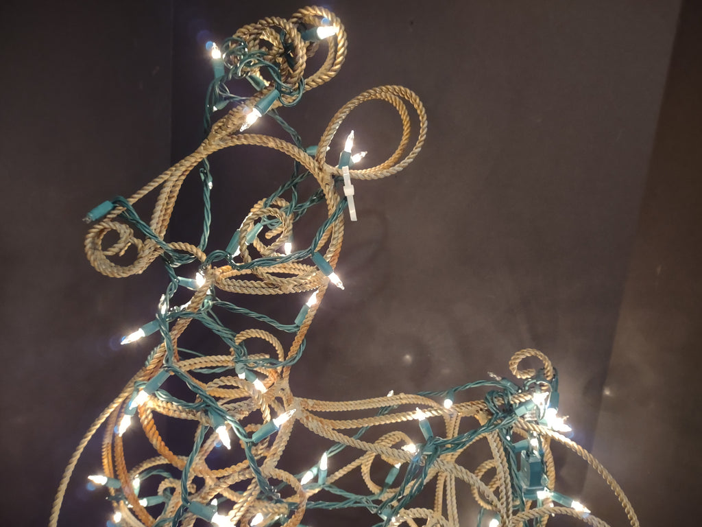 Vintage Metal Christmas Reindeer Light Up 30" (lot 1403)