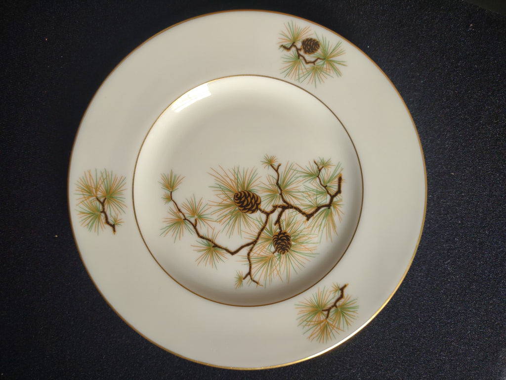 Vintage Lenox Pine W-331 Dessert or Bread Plate 6-1/4" (lot 1866)