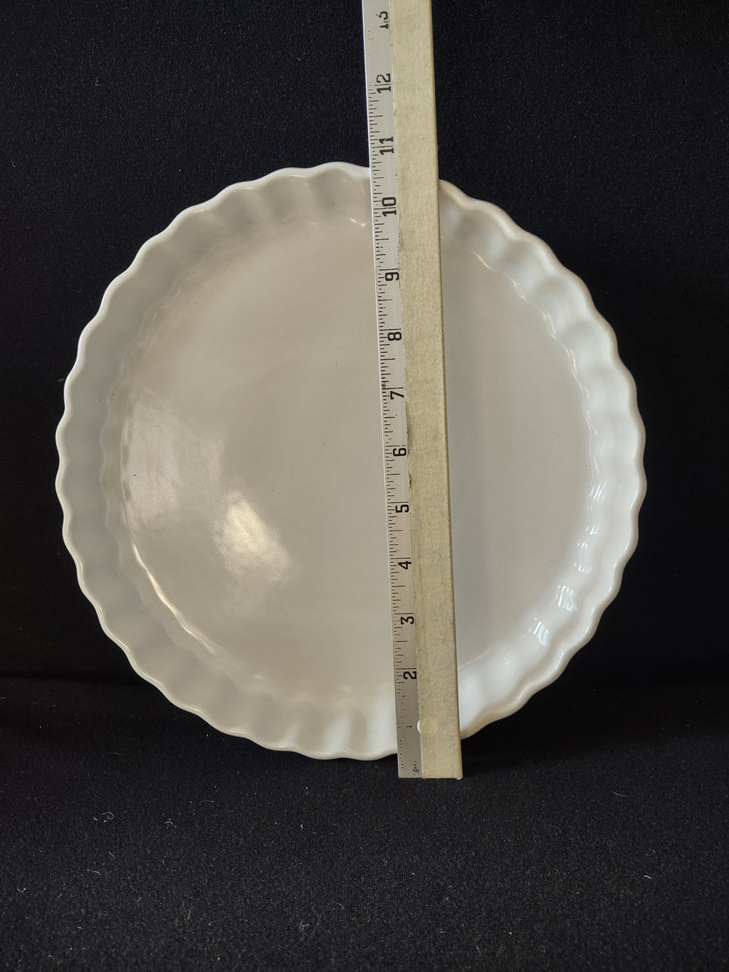 Roscho Coblat Blue 10" Pie Pan Ceramic for Oven Microwave (lot 5216)