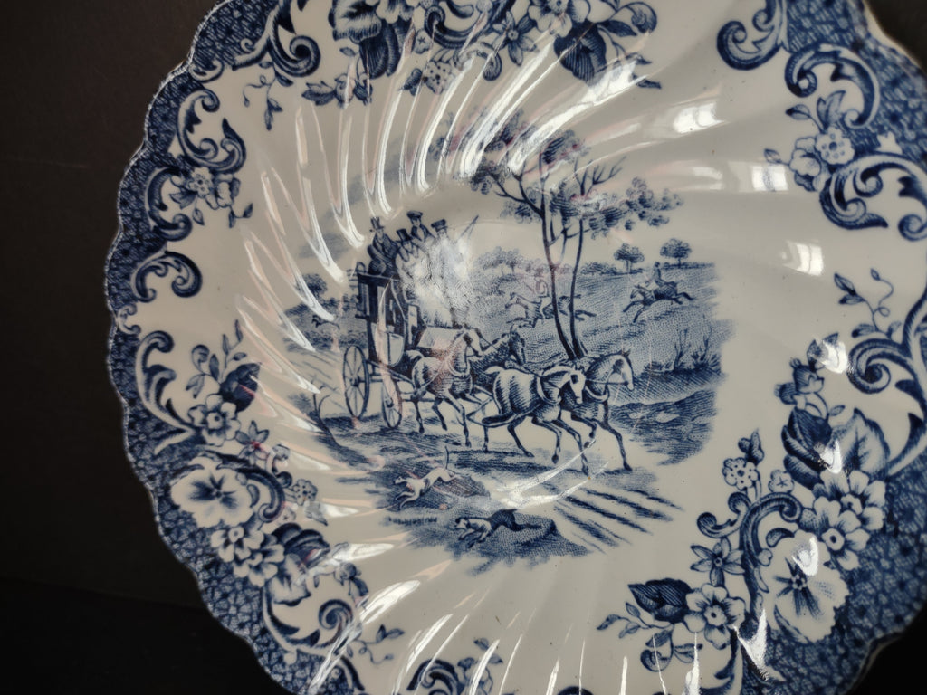Vintage Ironstone Coaching Scenes Johnson Bros Saucer ONLY (lot 5561)
