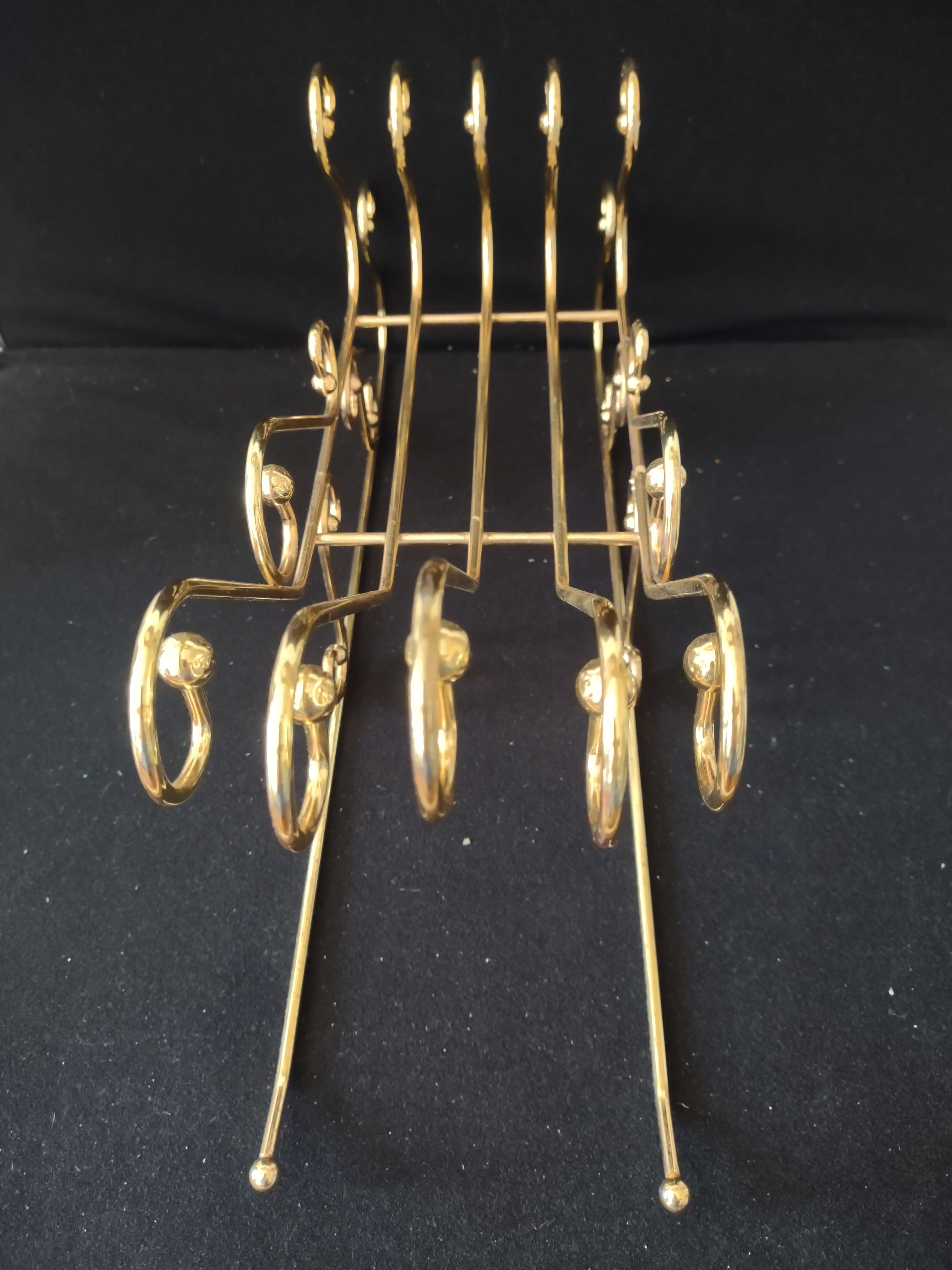 Vintage Home Interiors Homco Christmas Brass Plated Santa Sleigh (Lot 3839)