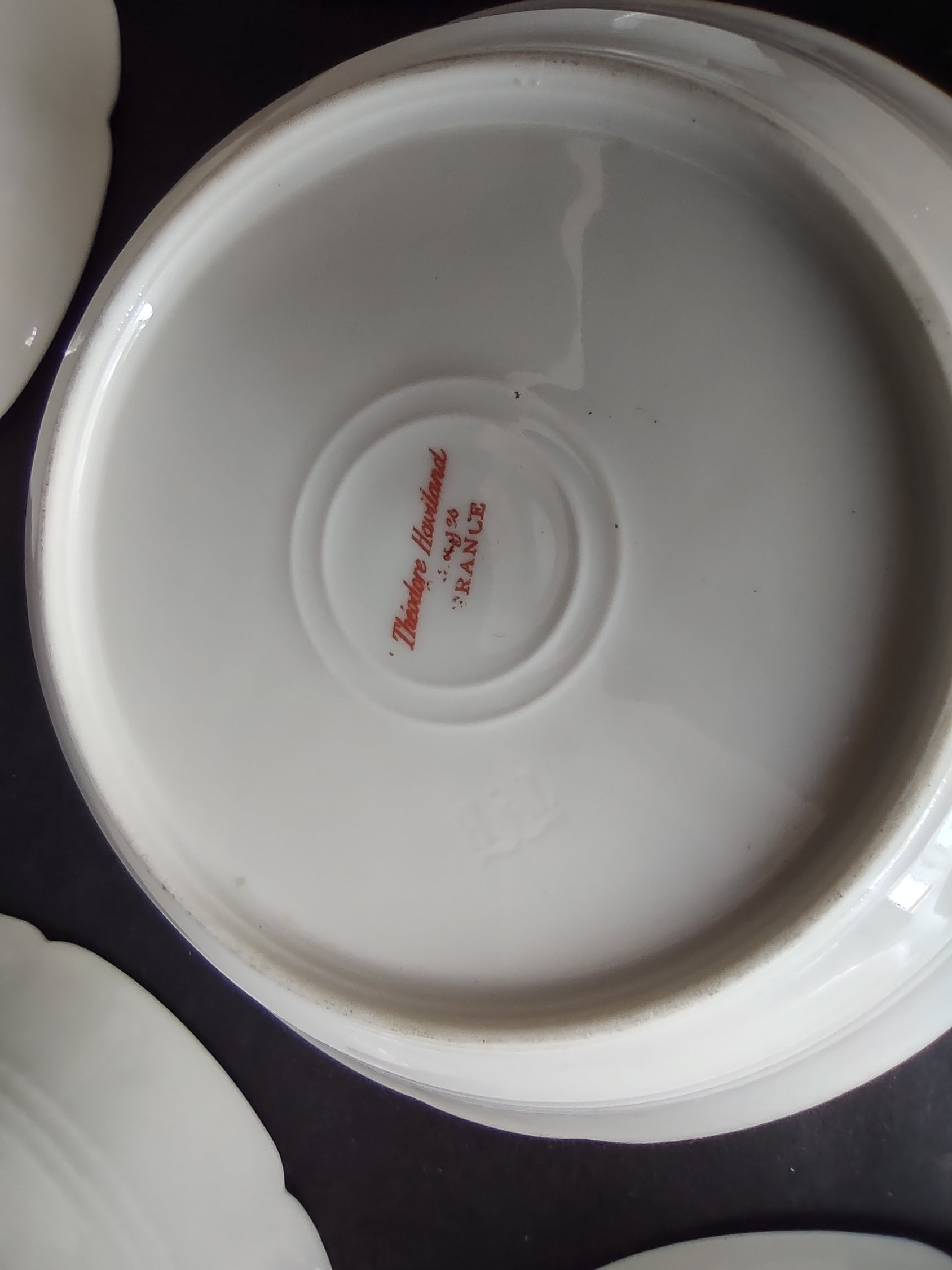 Haviland Limoges 7 x Small Bowl 5" Pink Purple Yellow Rose (lot 839)