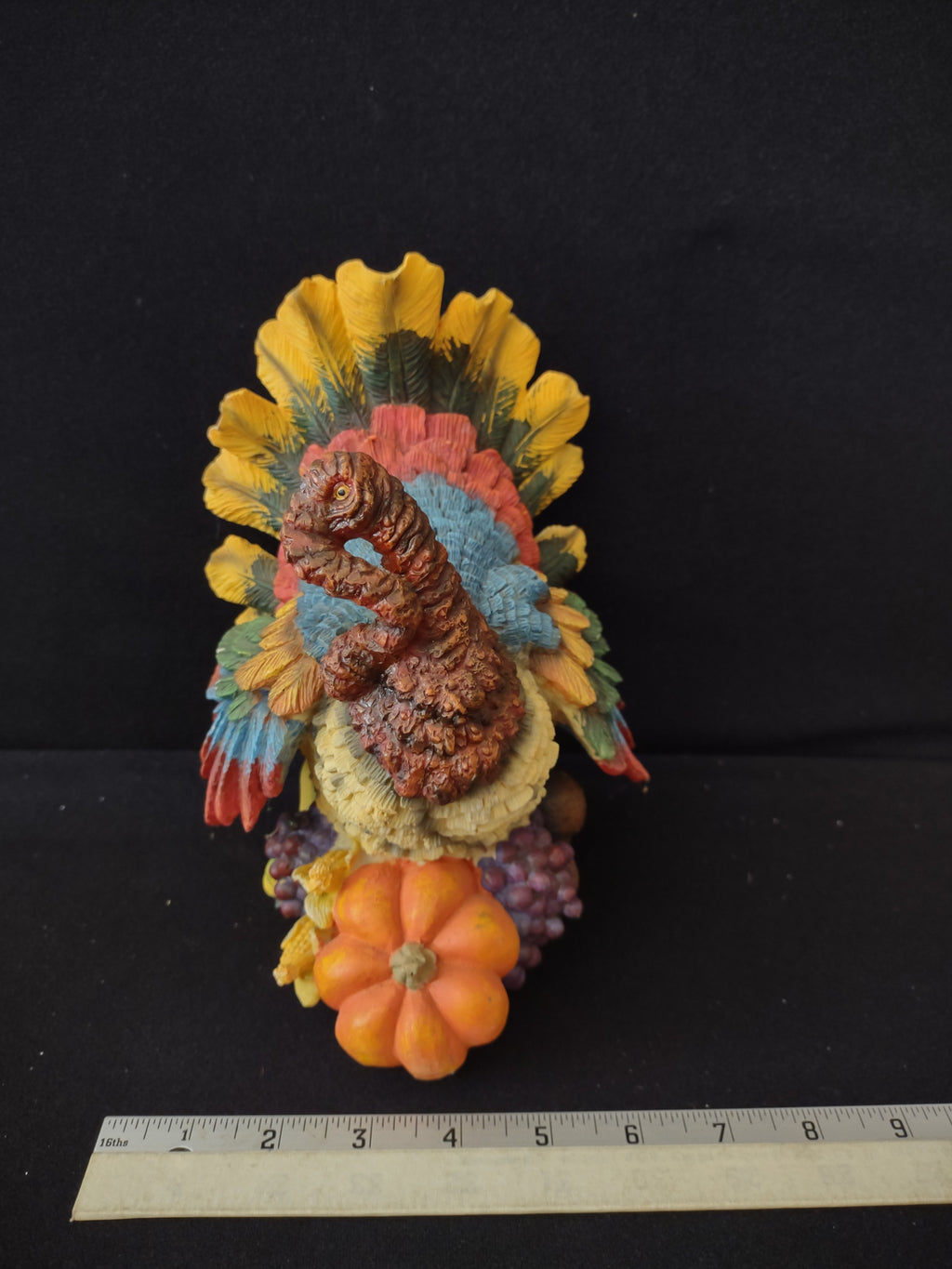 Thanksgiving Fall Polyresin Holiday Turkey X 2 (Lot 3131)
