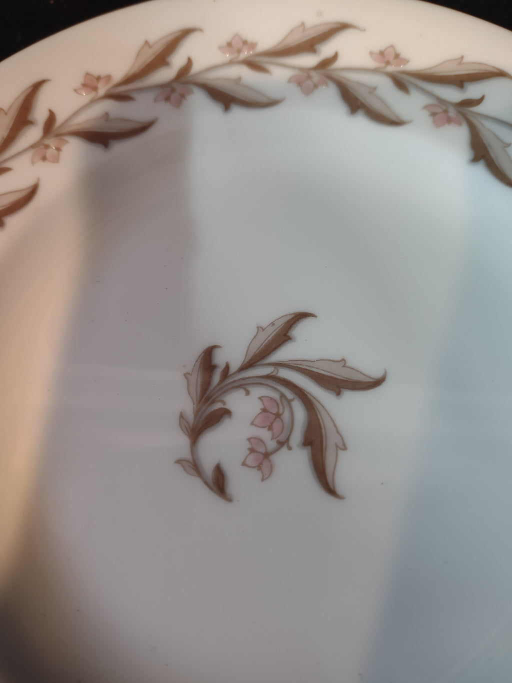 Vintage Minton Rosewood Bread Butter Plate Bone China Pink Gold x 4 (Lot 5435)