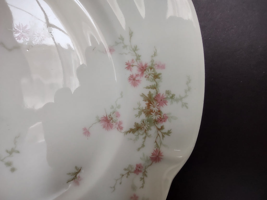 Haviland Limoges Dinner Plate Pink Thistle & Daisy (lot 880)