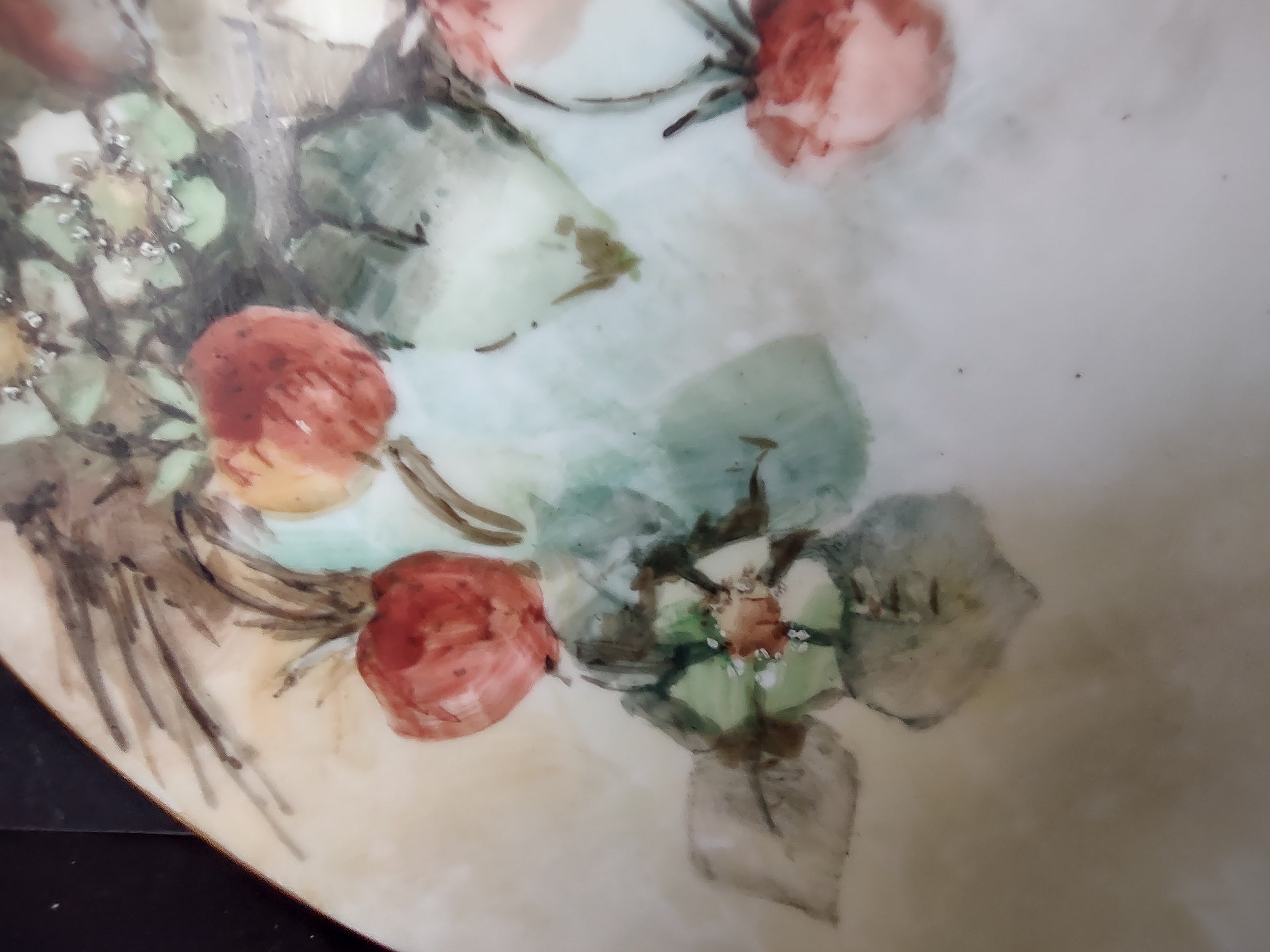 TV Limoges France Cabinet Strawberry Design 9-1/2" Plate (lot 1113)