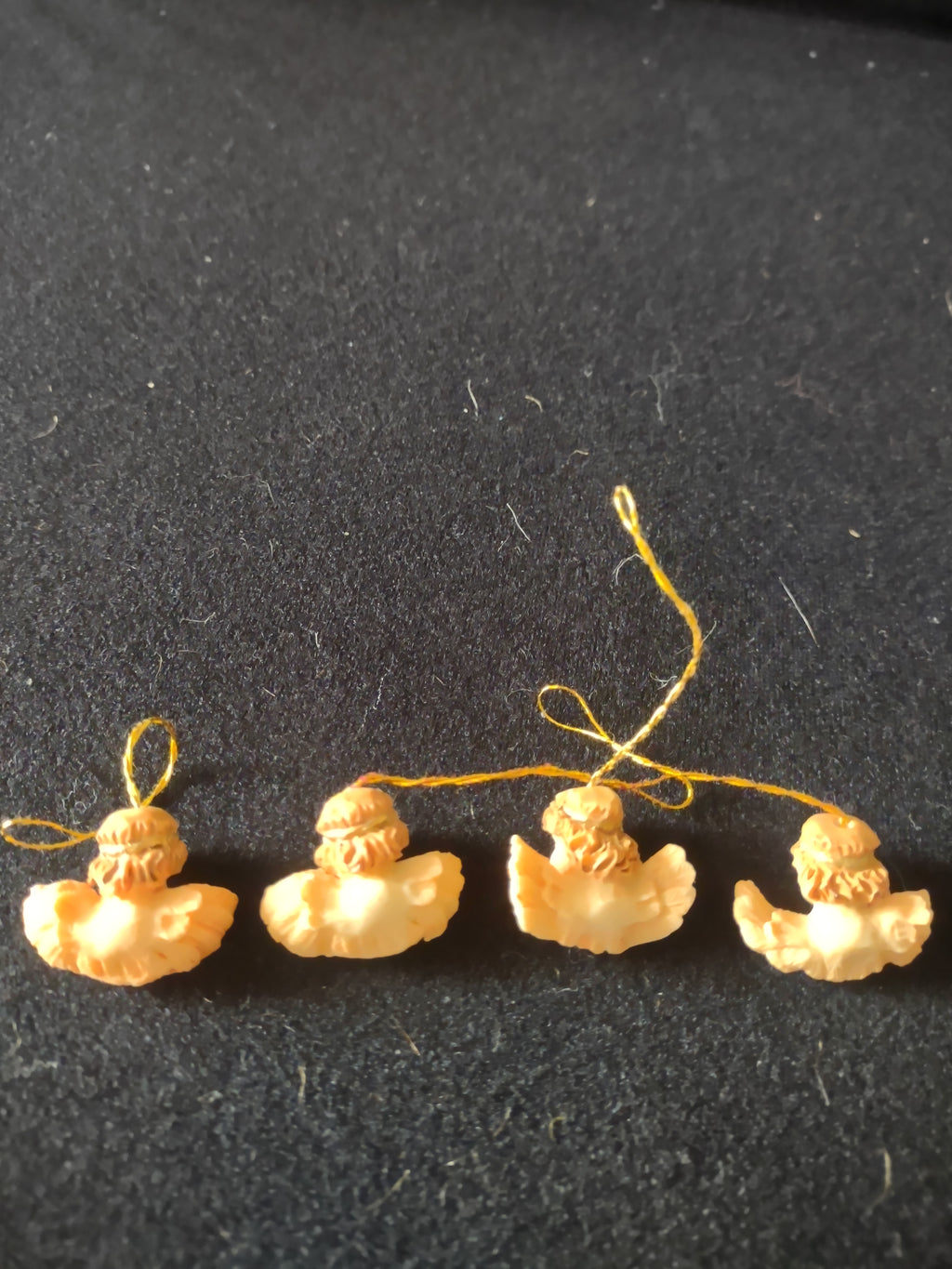 Christmas Holiday Miniature 1" Angel Head Wings Ornaments x 36 (Lot 4533)