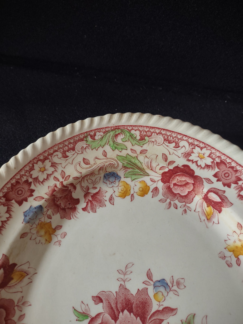 Vintage Johnson Brothers Oval Serving Platter Ironstone Winchester Pink (Lot5669