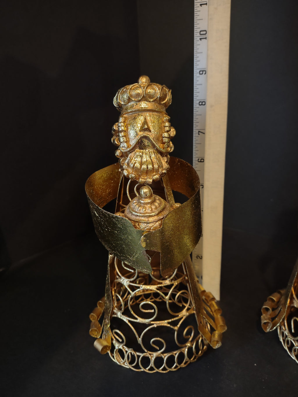 Christmas Set 3 Wiseman Gold Color 8" (lot 1458)