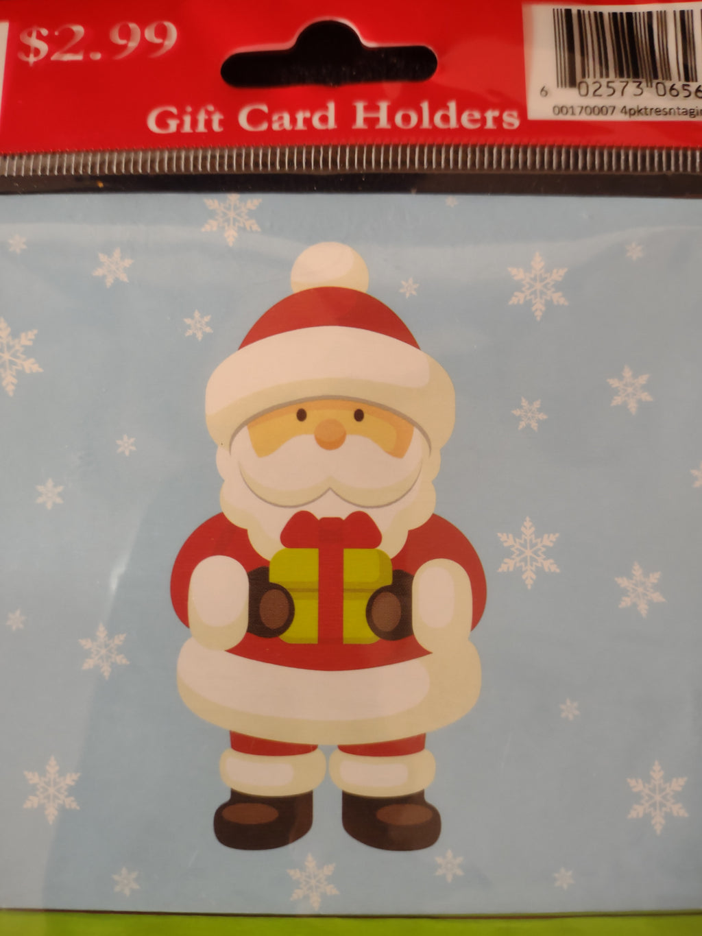 Christmas Gift Card Holders 10 Pkgs Of 4 Santa Reindeer Tree Cookie (Lot 4631)