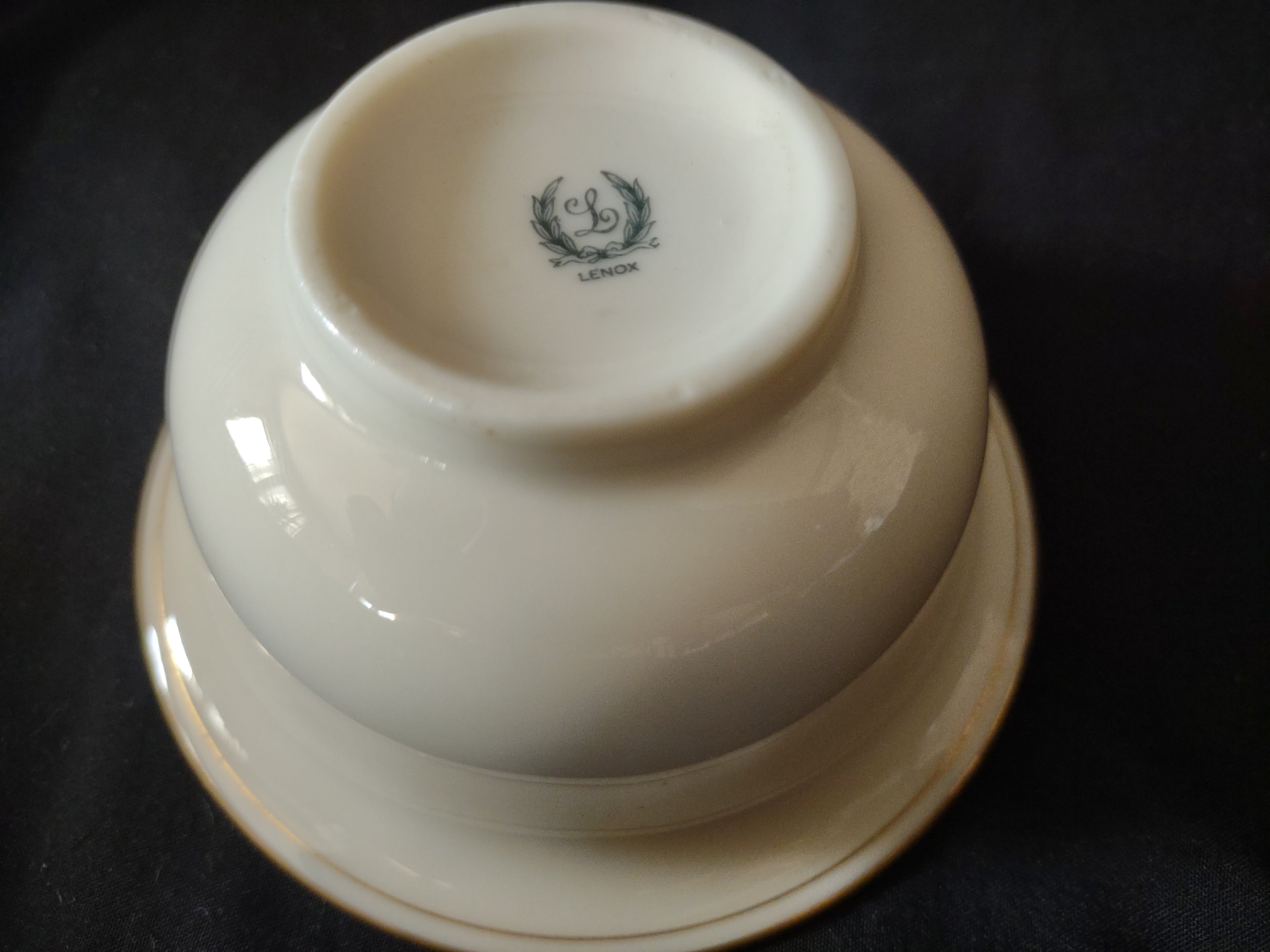 Vintage Lenox Round Serving Bowl 4-1/8" (lot 1978)