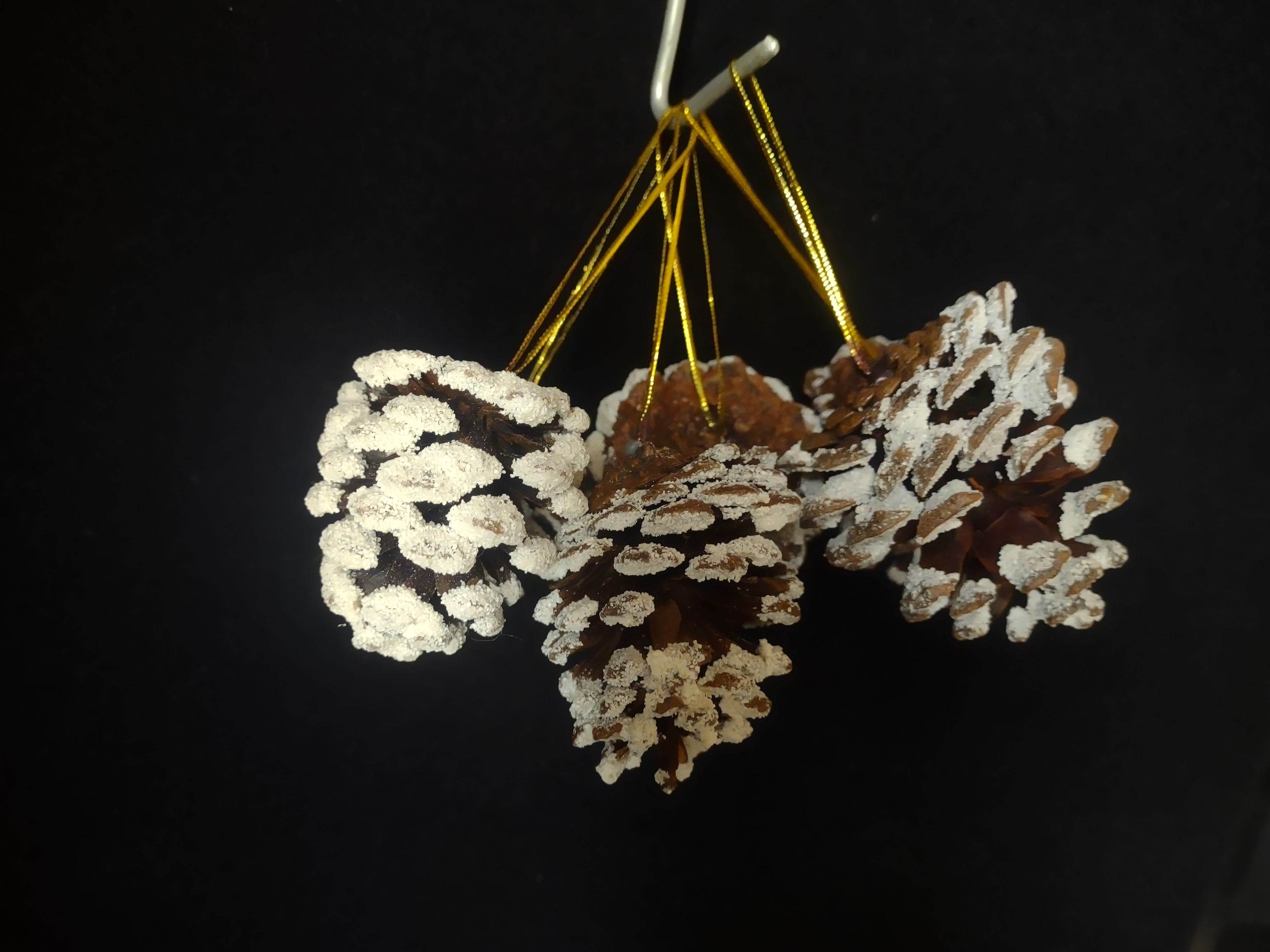Lot of 12 Pine Cones Christmas Tree Ornament (lot 1683)