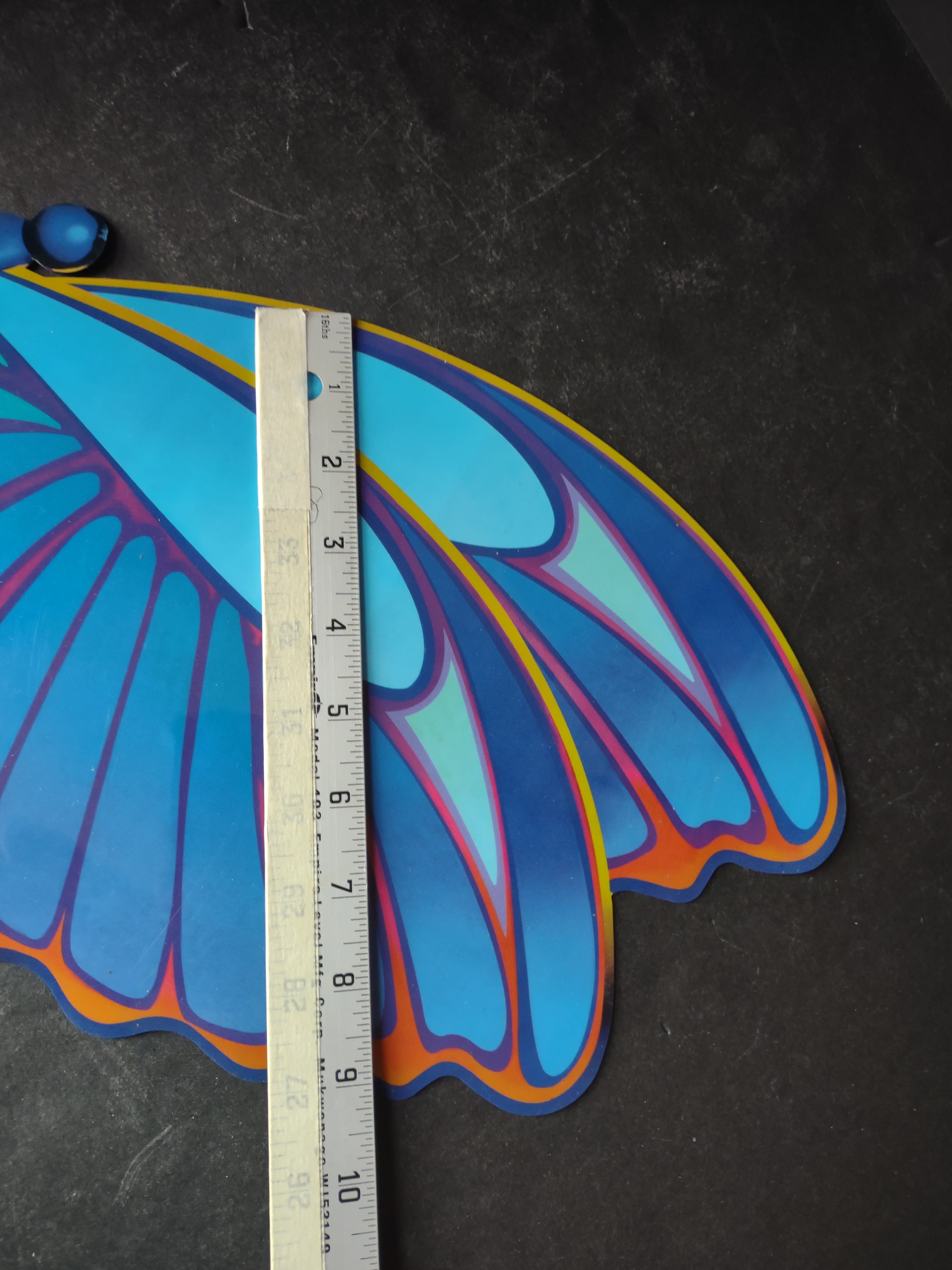 Blue Large Magnetic Butterfly 17" x 9" (lot 5038)