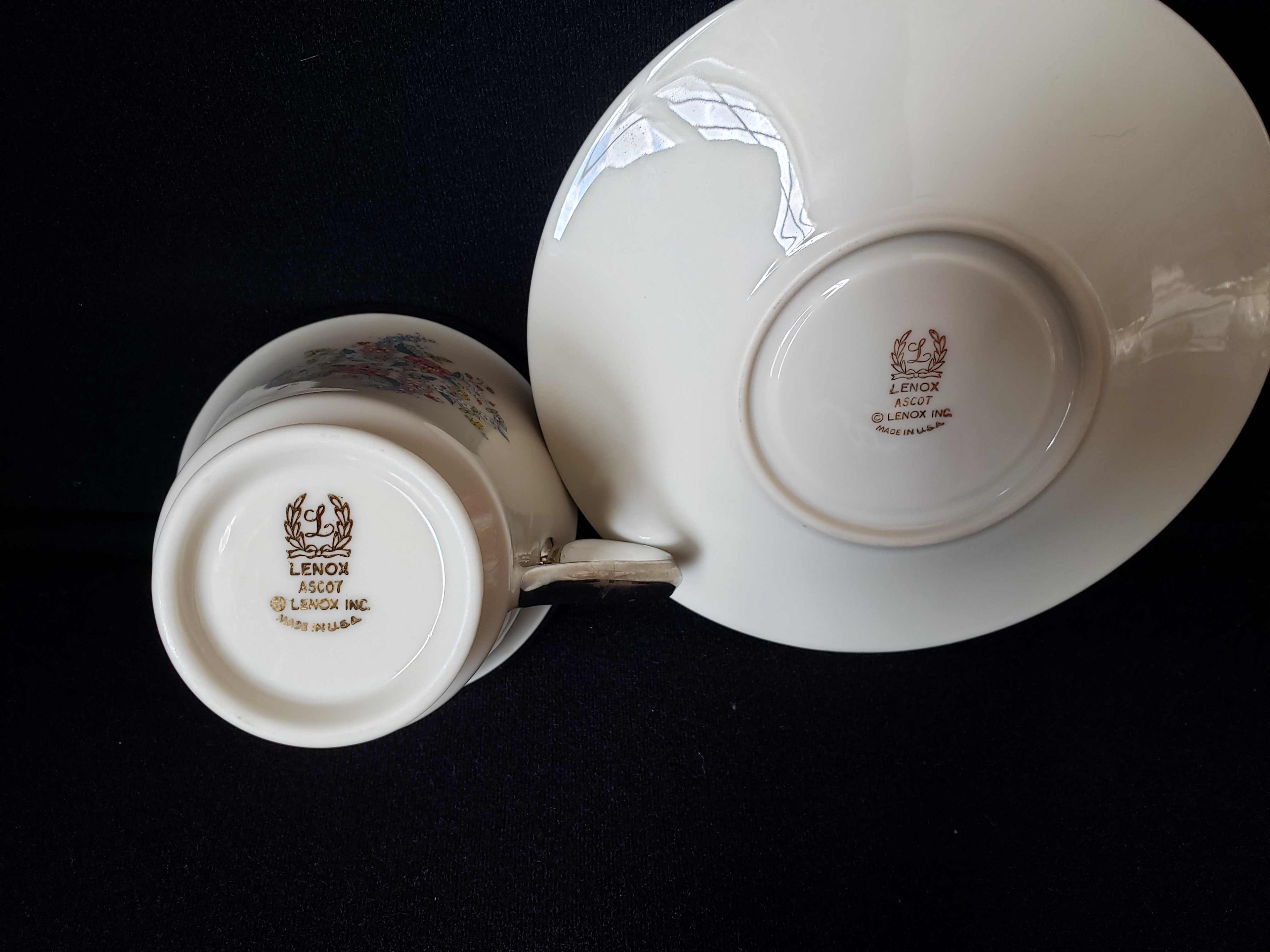 Vintage Lenox Ascot Tea Cup with Saucer (lot 1920)