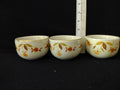 Vintage Halls Superior Autumn Leaf Jewel Tea Custard Cup/Small Bowl X 3 (Lot 2897)