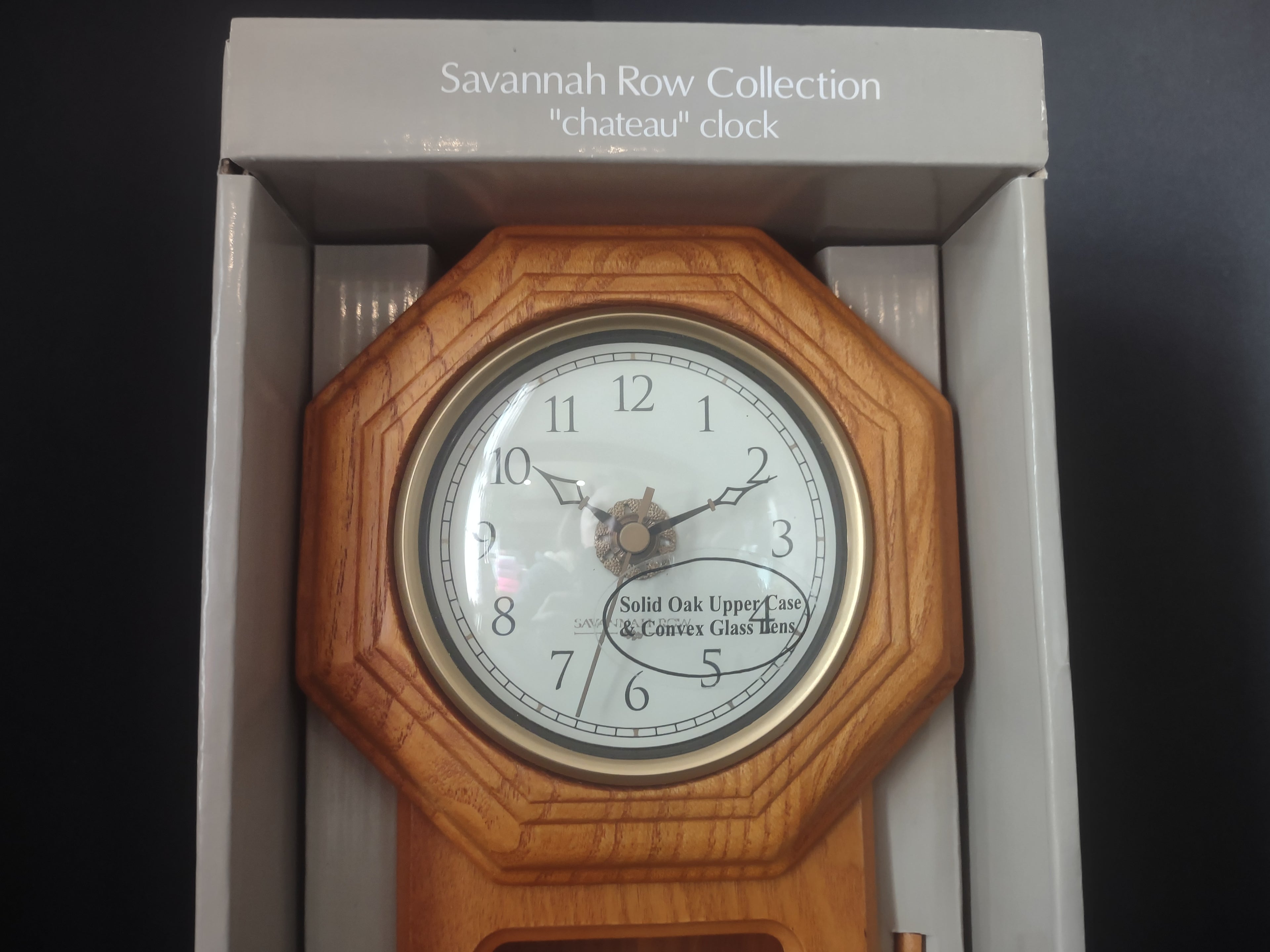 Sonoma Savannah Row Collection Chateau Wall Oak Clock (lot 2417)