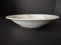 Haviland Limoges Cream SoupBowl Plate Pink White Cabbage Rose Moss (lot 906)