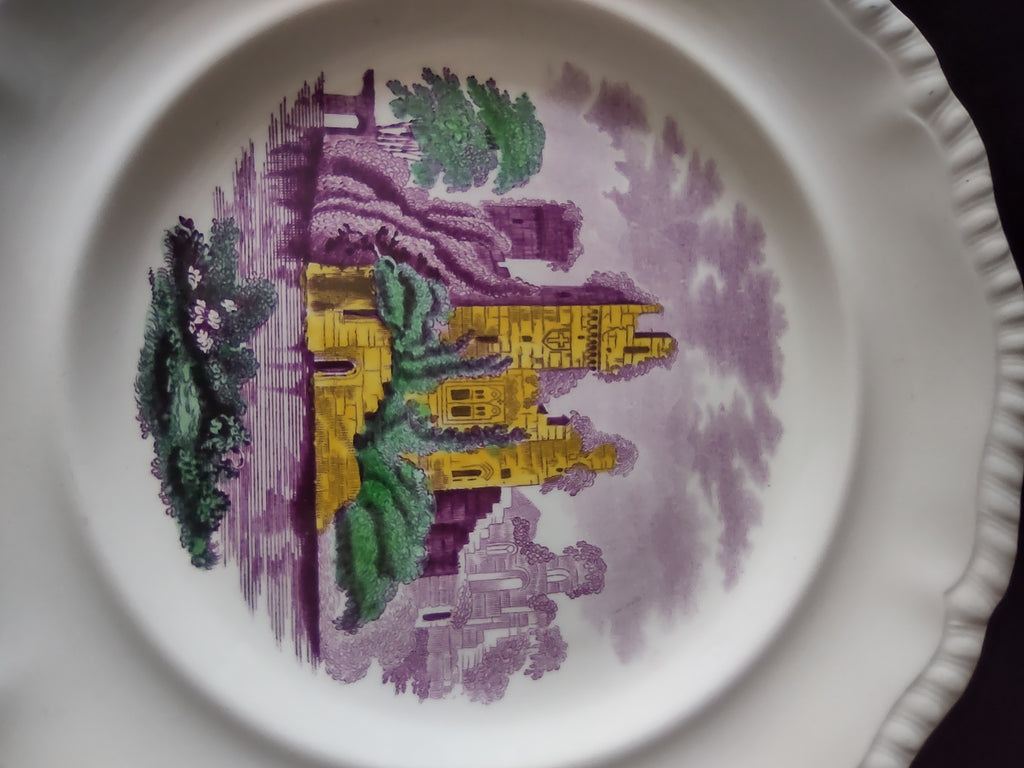Vintage Copeland Spode Campagna Plate Castle Gadroon Edge (Lot 5740)