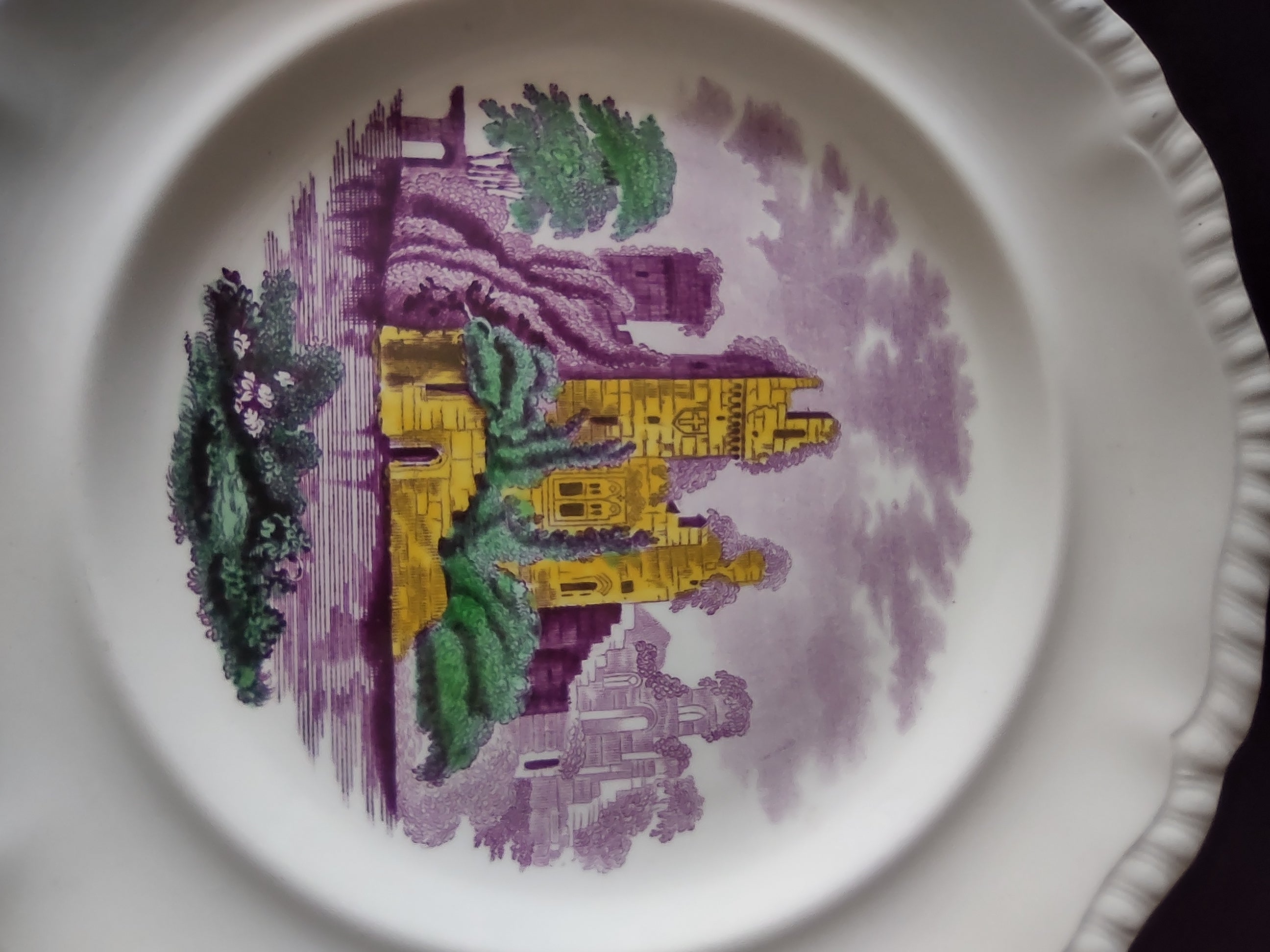 Vintage Copeland Spode Campagna Plate Castle Gadroon Edge (Lot 5740)
