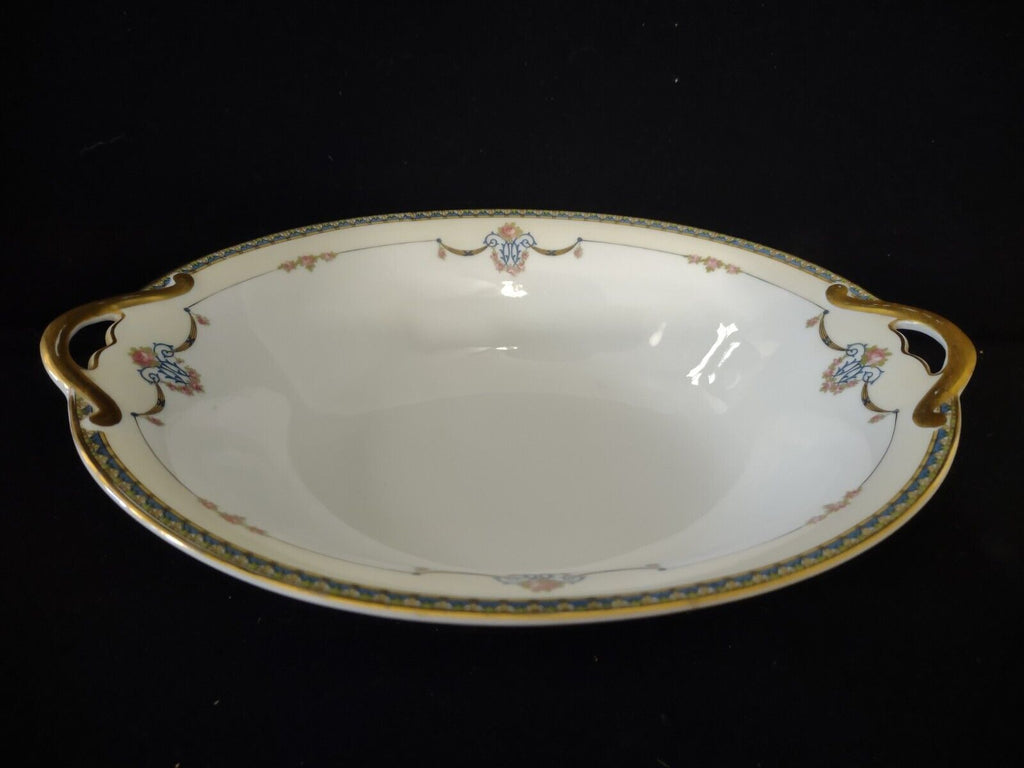 Noritake Laureate Oval Vegetable Serving Dish Gold Trim (lot 303)