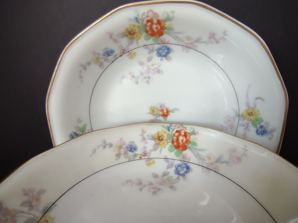 Haviland Limoges White Jewel 8 x Cream Soup Bowl Floral (lot 799')