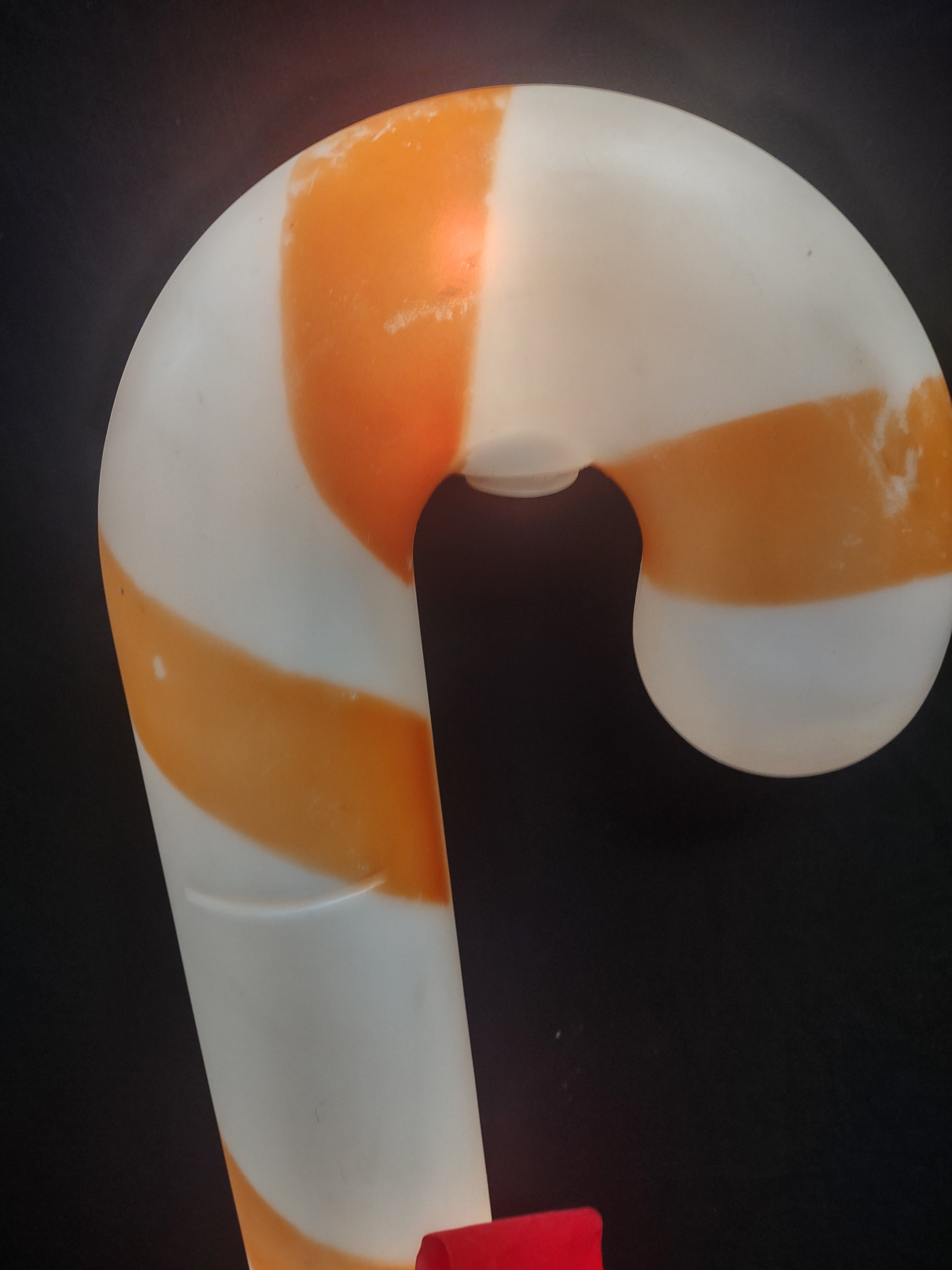 Vintage Christmas Blow Mold Light Up Candy Cane 40" (lot 2341)