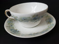 Haviland Limoges France Teacup & Saucer Blue Rose IMPERFECT (lot 618)