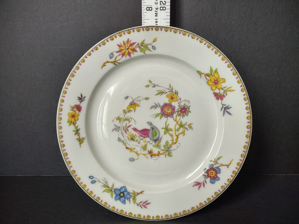 Haviland Limoges Old Abbey Rouen Spray Pheasant Salad Plate 7-3/8" (lot 346)
