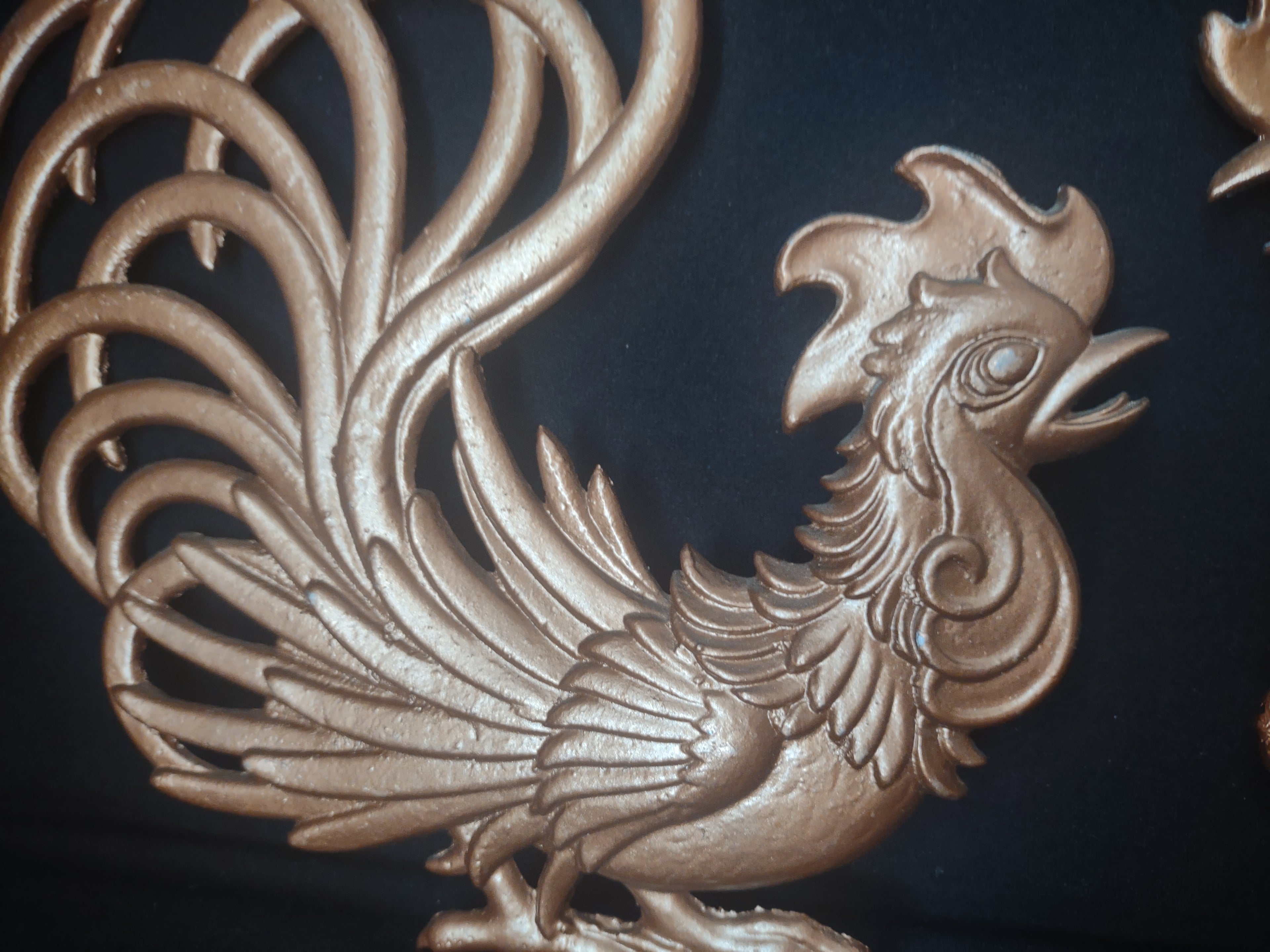 Vintage Metal Wall Rooster Primitive Farm Cottage (lot 1769)