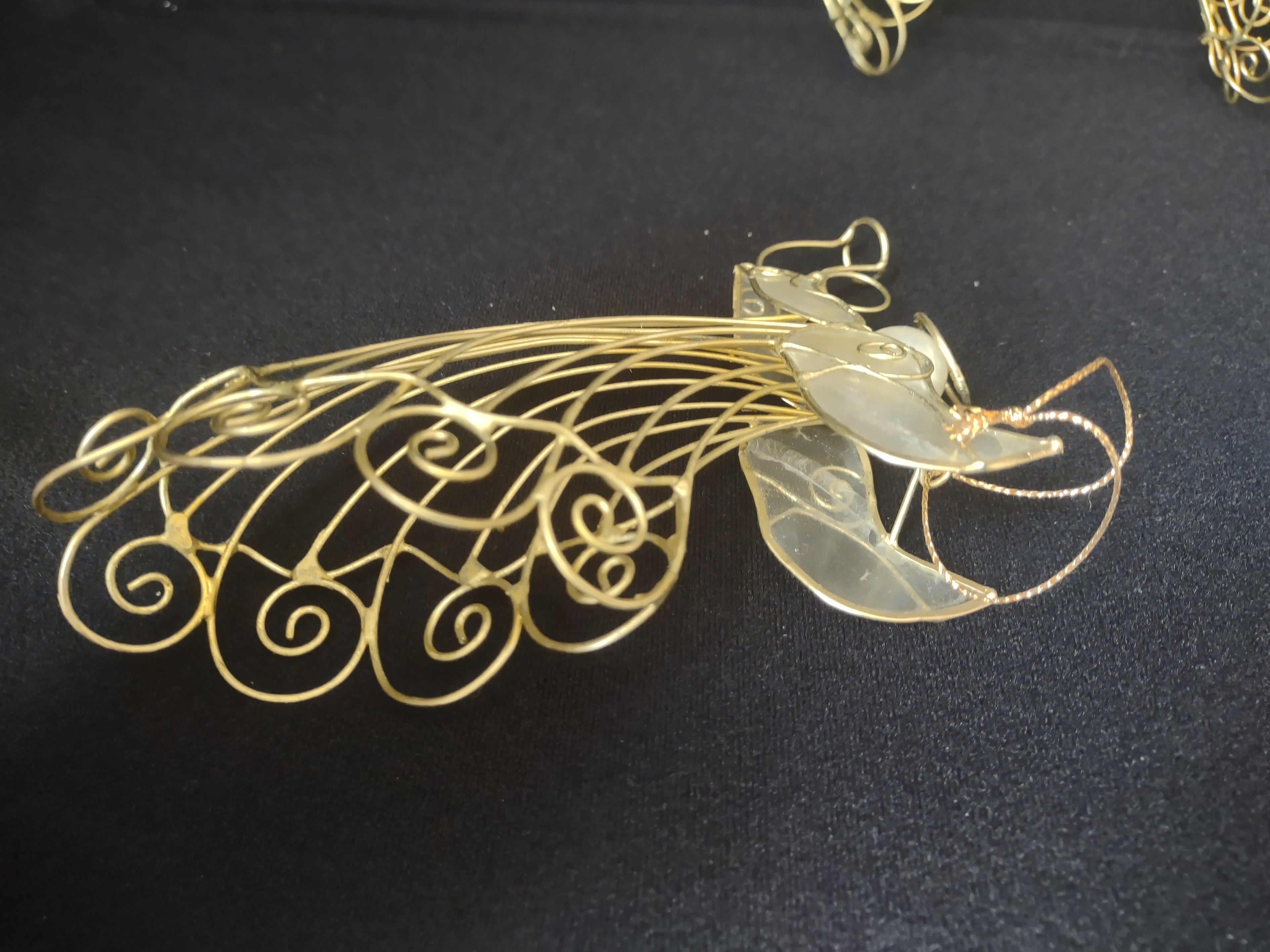 Set of 6 Wire Angels Christmas Ornament (lot 1757)