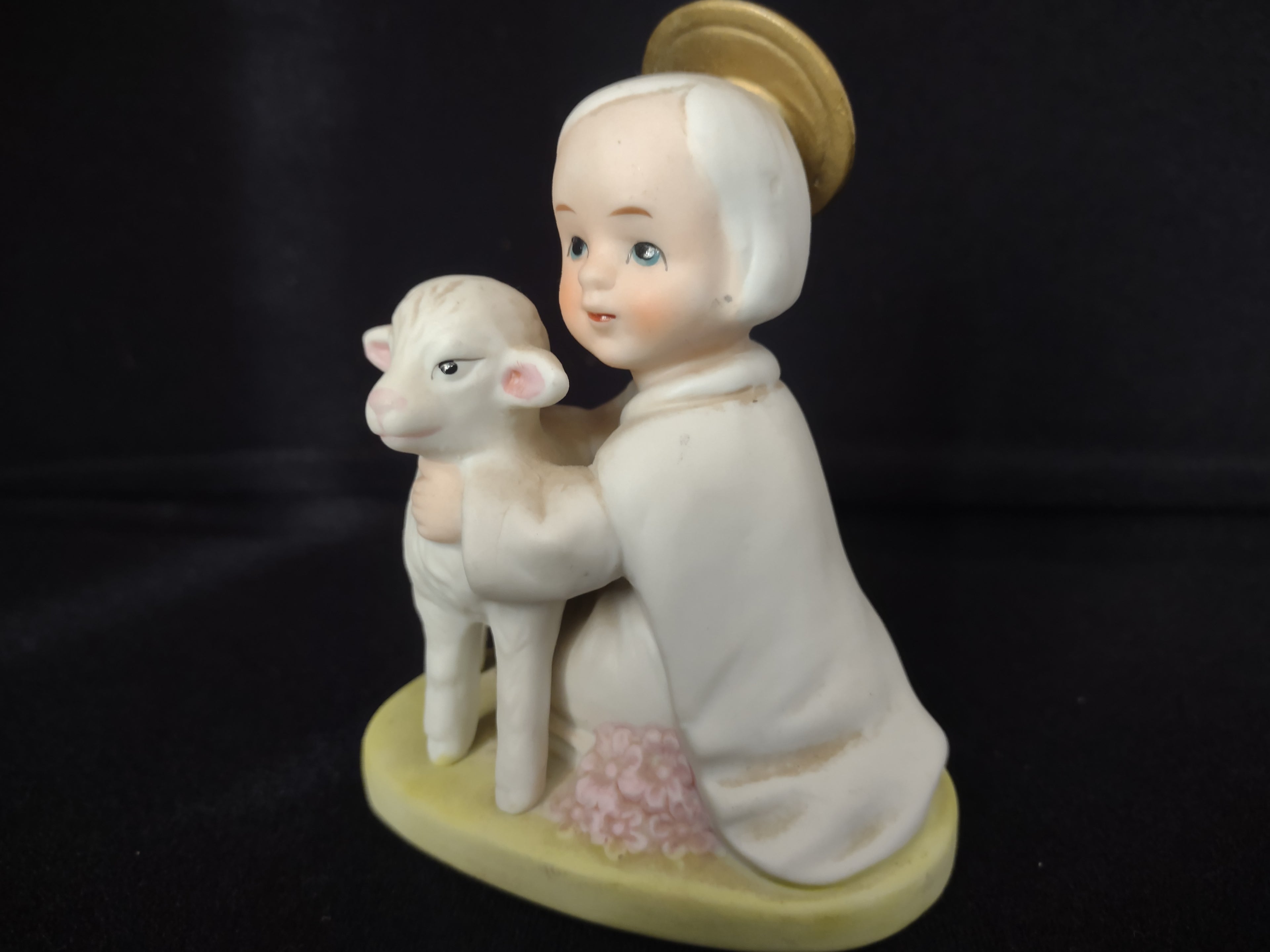 Vintage Homco Home Interiors Holy Child with Lamb Shepherd (lot 2436)