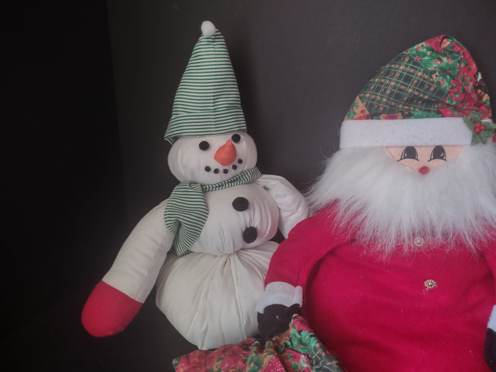 Set of 3 Santa Snowman Christmas Decor (lot 1510)