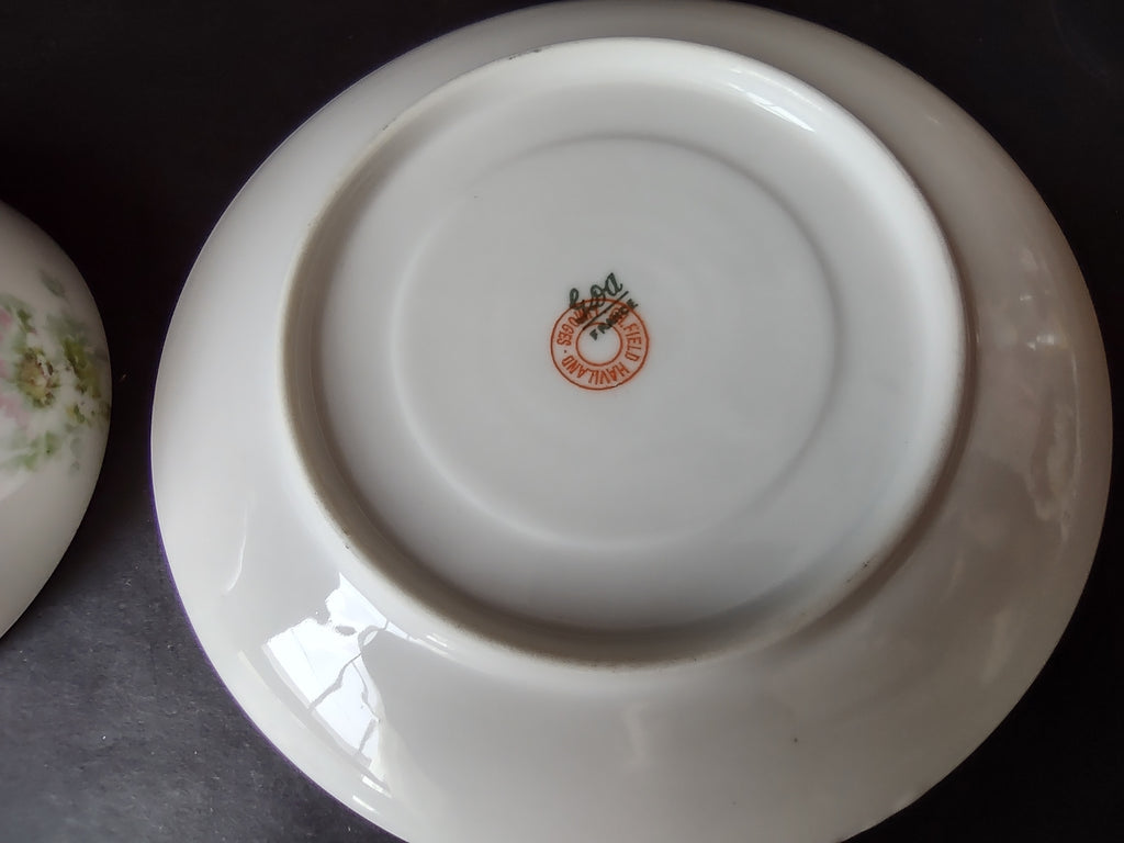 Haviland Limoges GDA Tea Cup & Saucer Pink Daisy Daisies (lot 878)